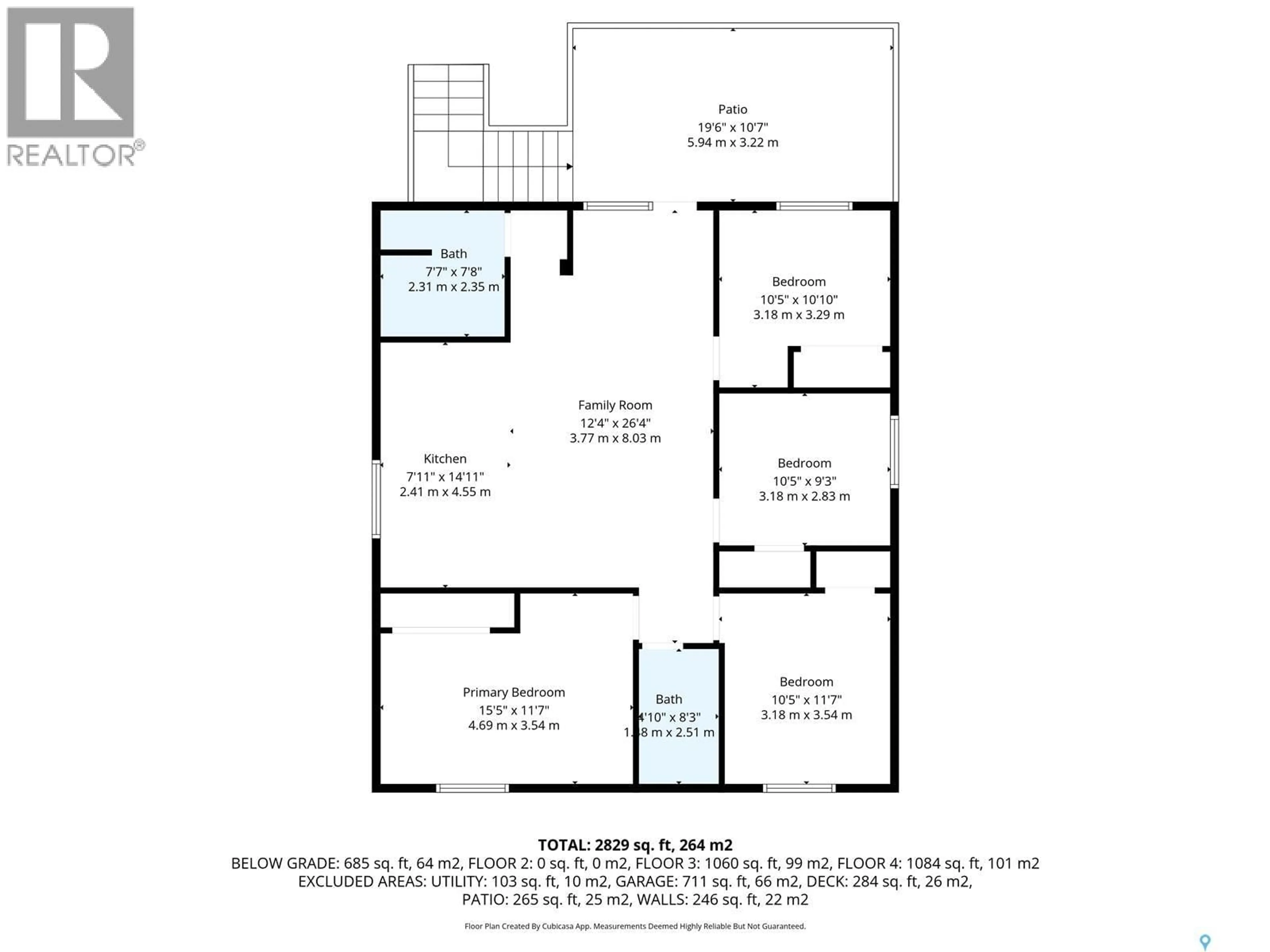 Floor plan for 161 RITA CRESCENT, Saskatoon Saskatchewan S7N2L4