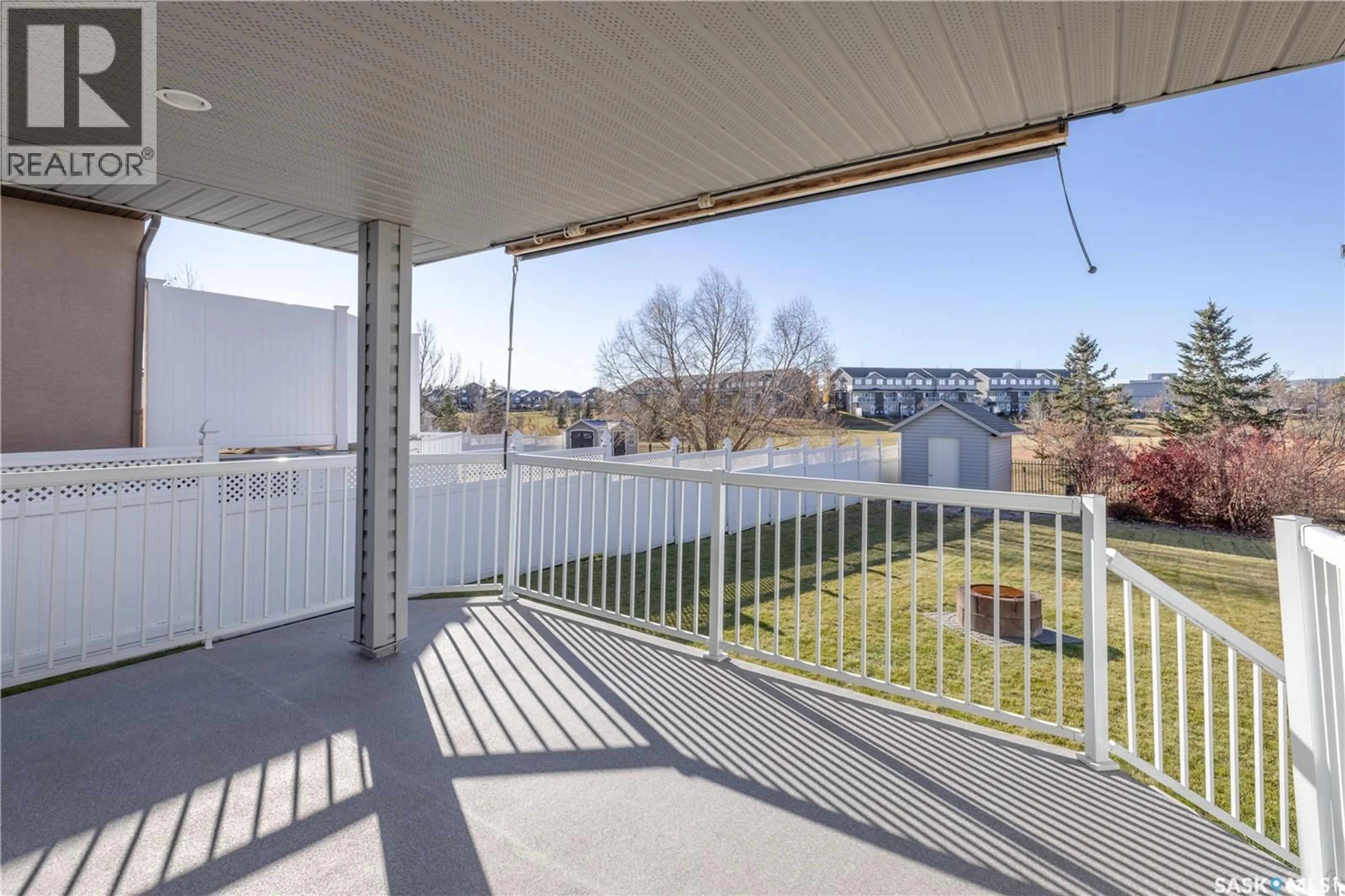 Patio, water/lake/river/ocean view for 114 ALLWOOD CRESCENT, Saskatoon Saskatchewan S7R0A3
