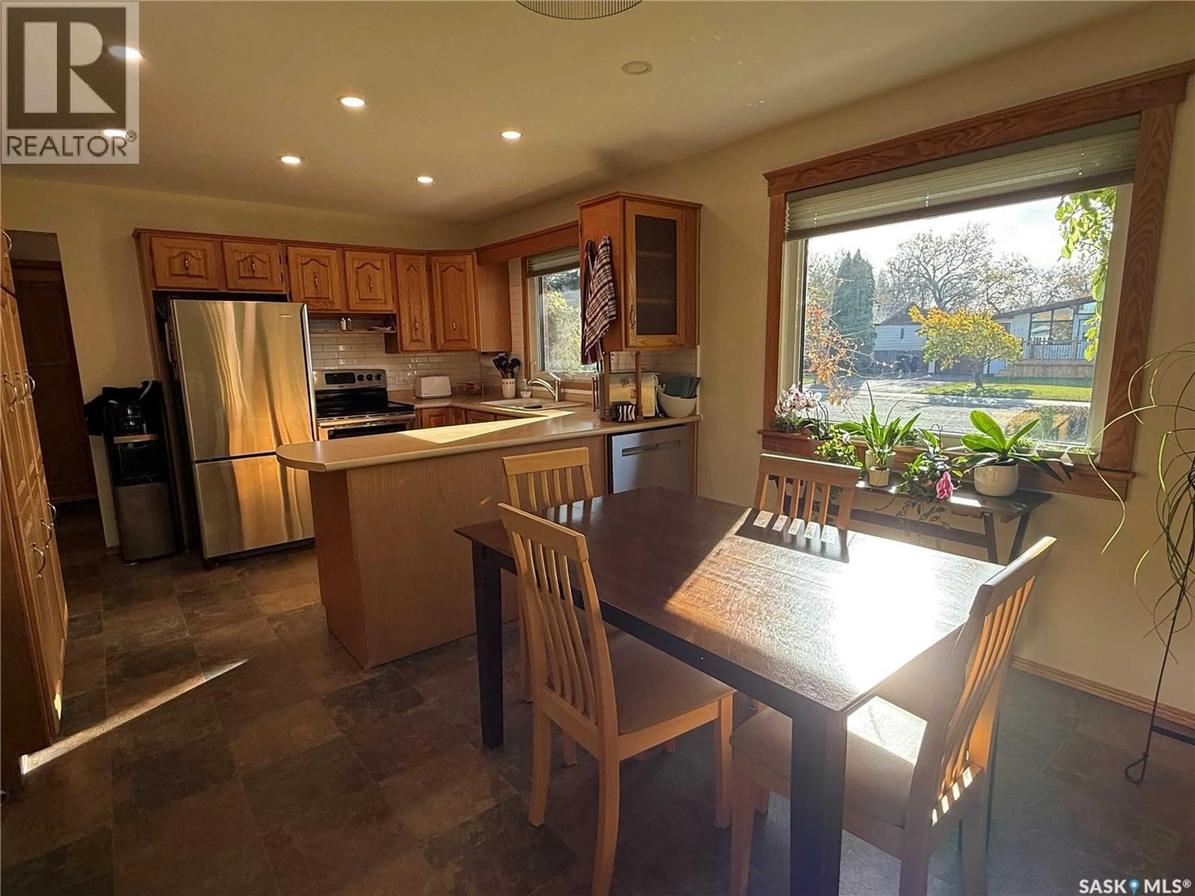 Open concept kitchen, ceramic/tile floor for 133 BIRCH DRIVE, Weyburn Saskatchewan S4H0S6