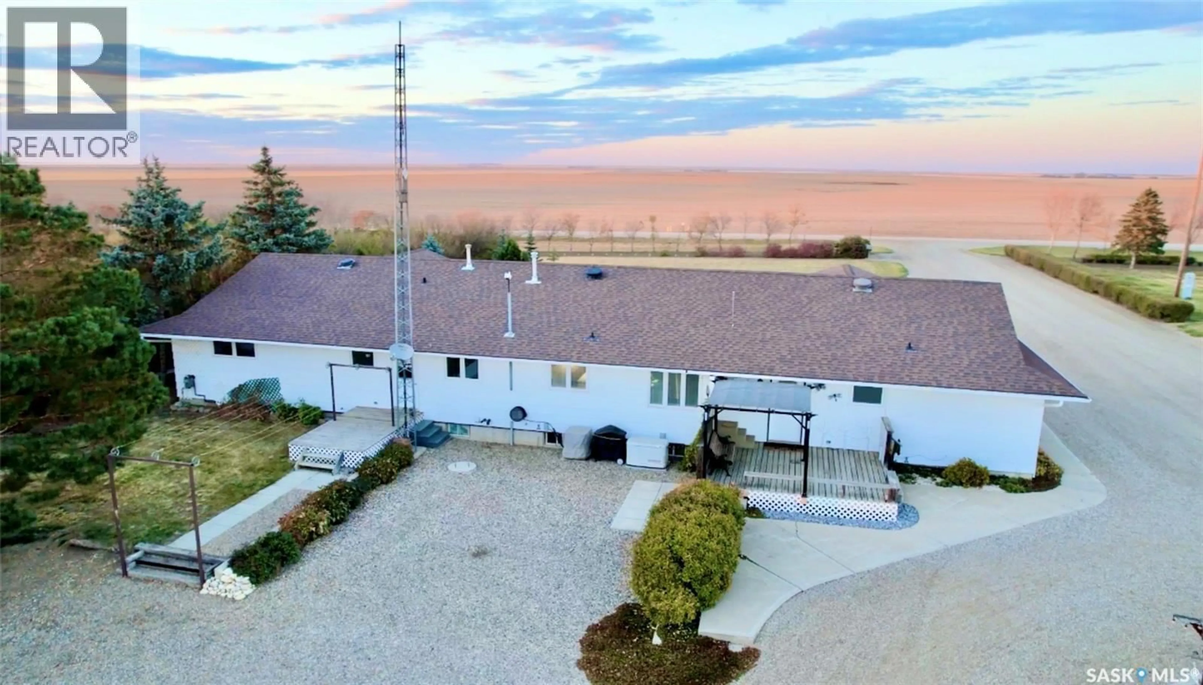 A pic from outside/outdoor area/front of a property/back of a property/a pic from drone, water/lake/river/ocean view for WISETON MARTIN ACREAGE, Milden Rm No. 286 Saskatchewan S0L3M0