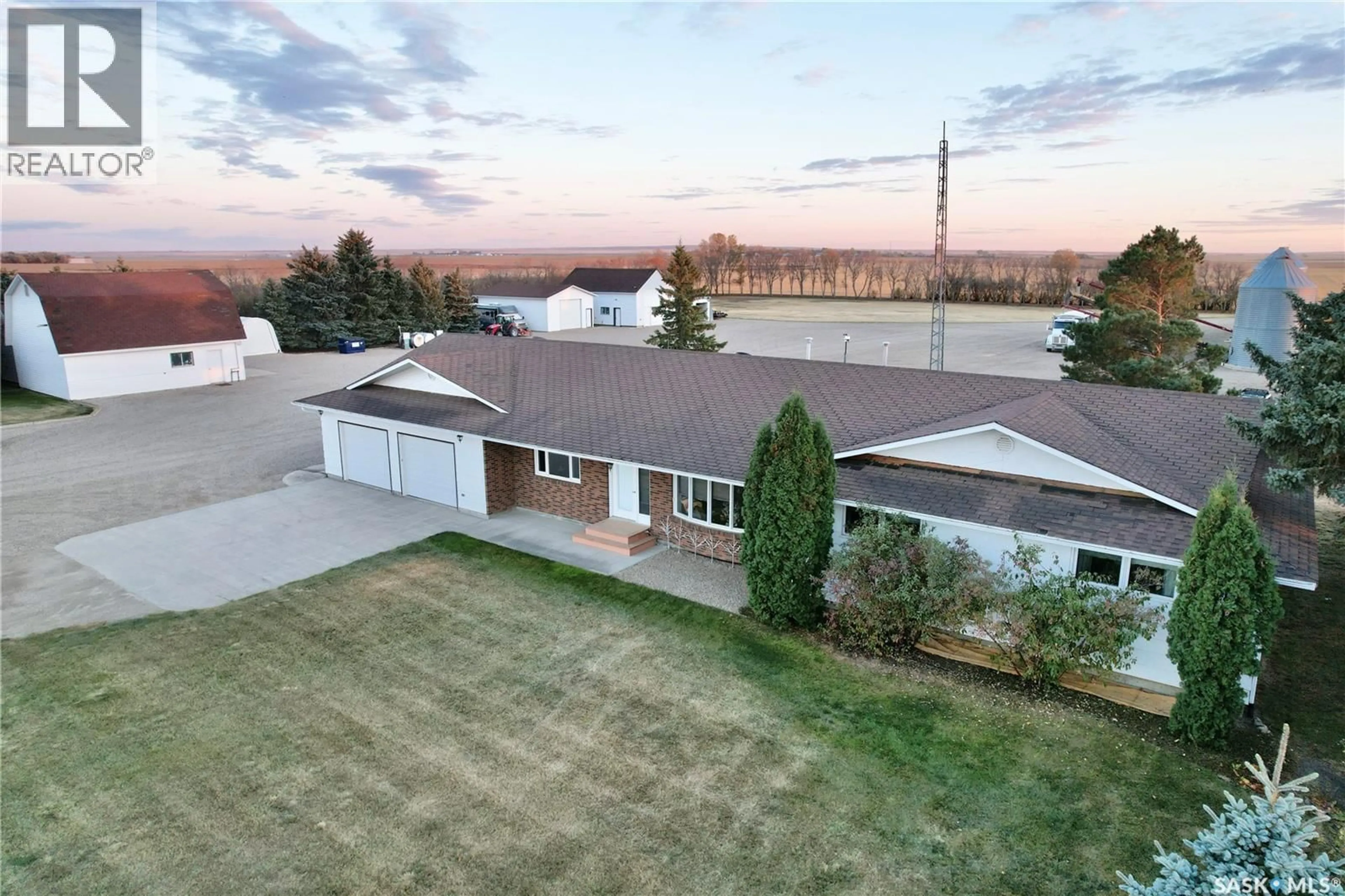 A pic from outside/outdoor area/front of a property/back of a property/a pic from drone, street for WISETON MARTIN ACREAGE, Milden Rm No. 286 Saskatchewan S0L3M0