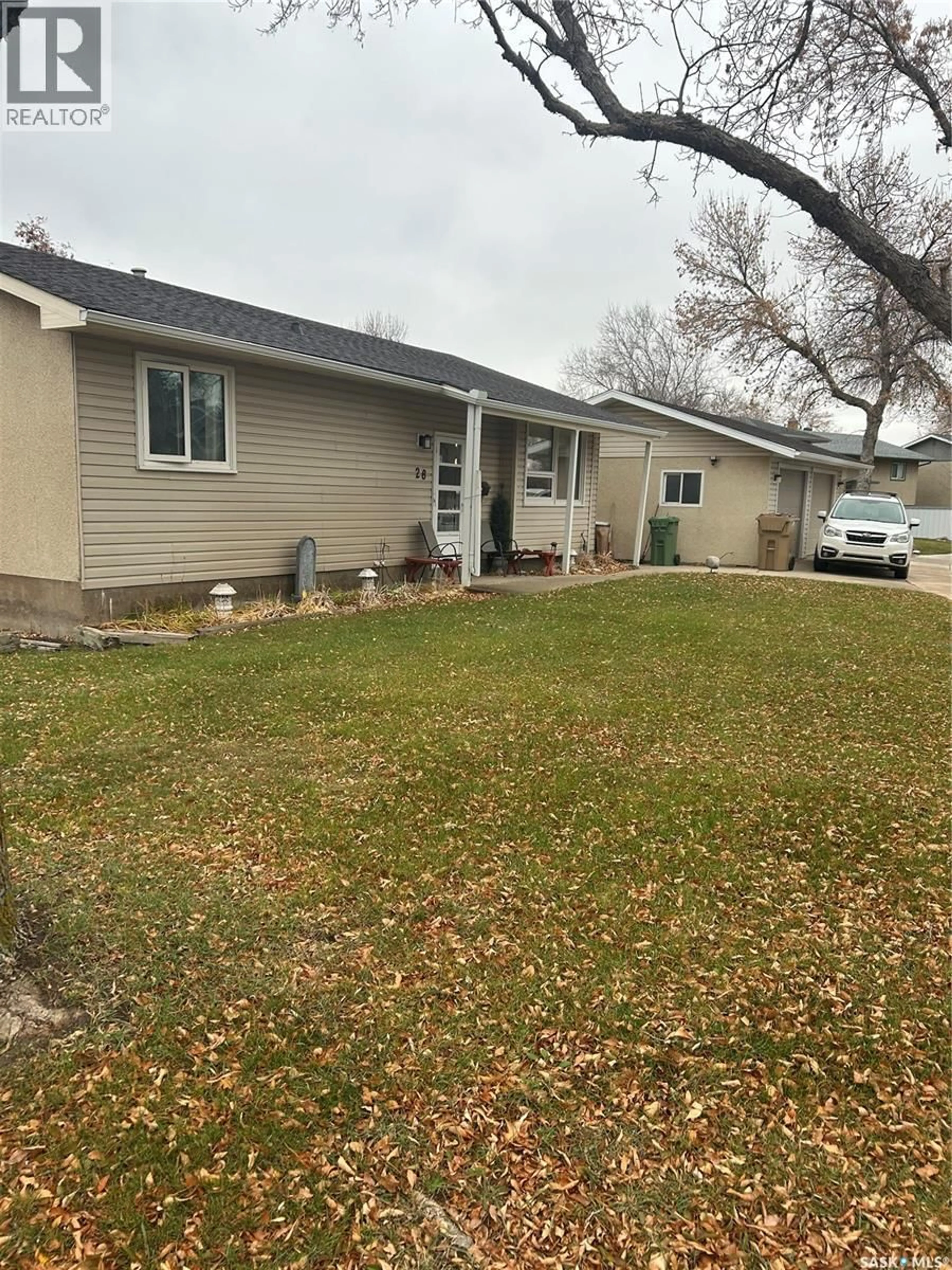 A pic from outside/outdoor area/front of a property/back of a property/a pic from drone, street for 28 CARMICHAEL ROAD, Regina Saskatchewan S4R0C5
