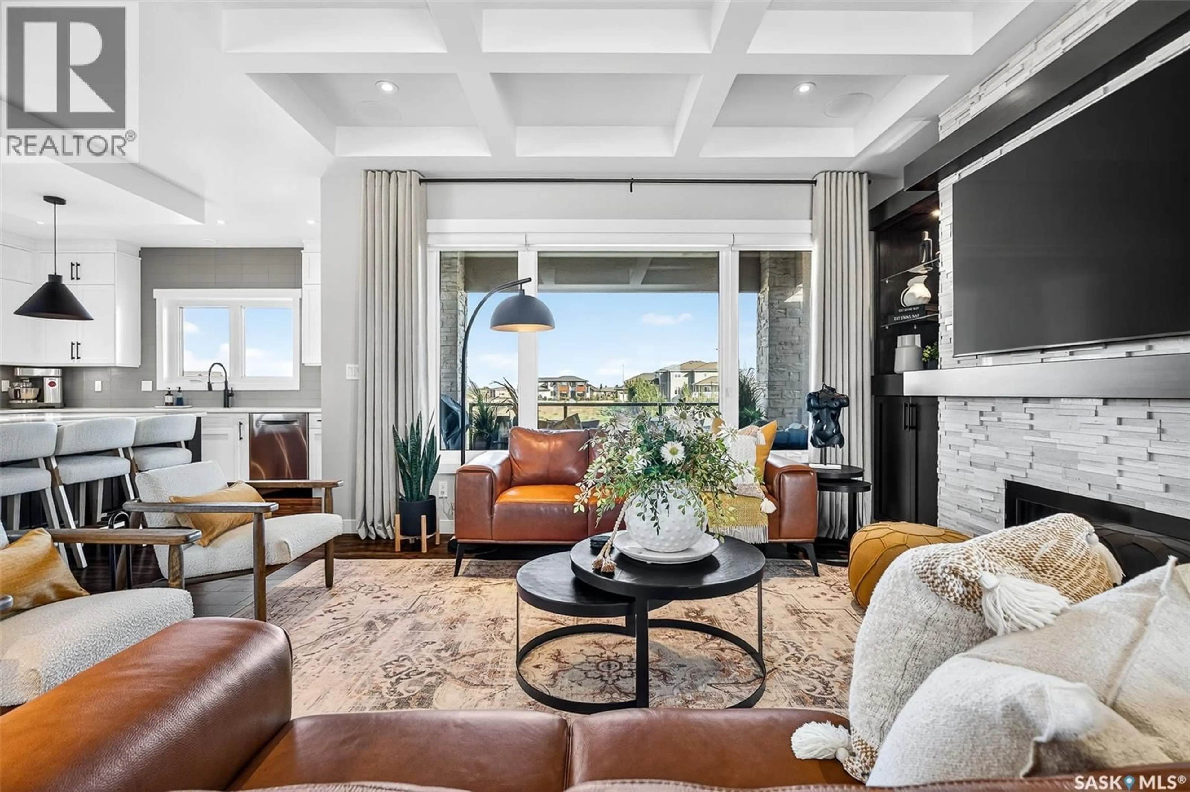 Living room with furniture, unknown for 127 IRON BRIDGE DRIVE, Moose Jaw Saskatchewan S6J0B4