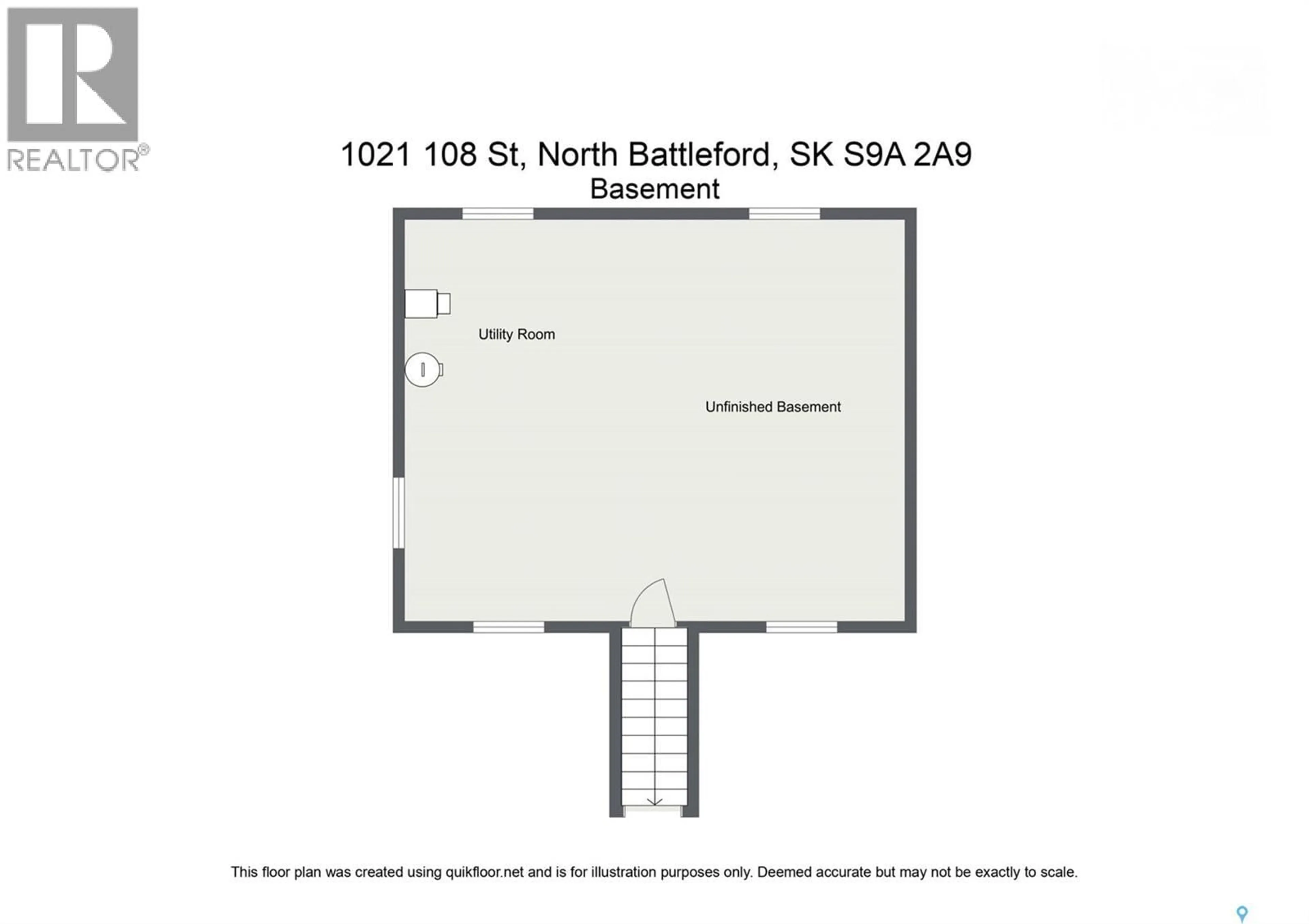 Floor plan for 1121 108TH STREET, North Battleford Saskatchewan S9A2B1