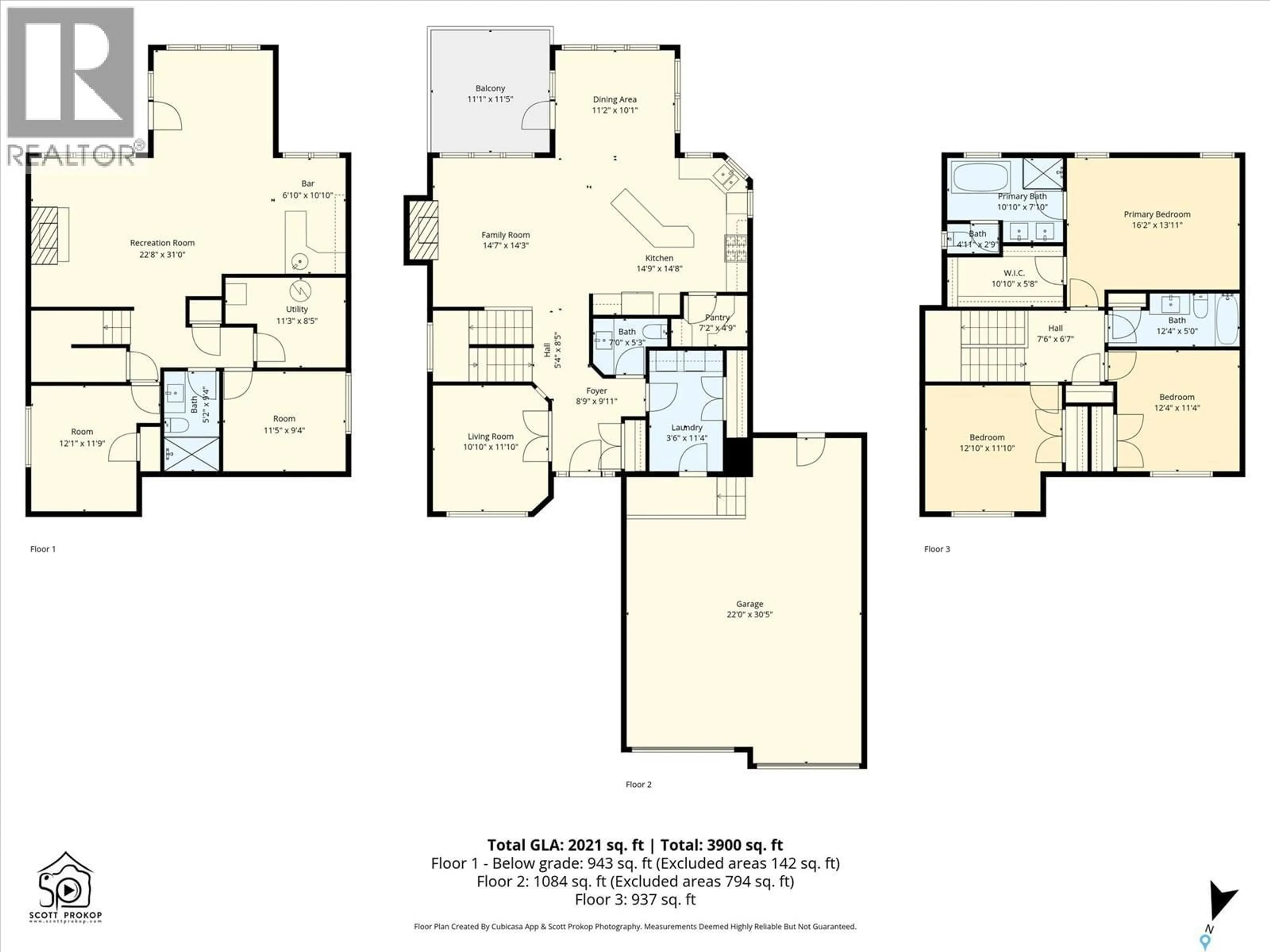 Floor plan for 258 WHALLEY CRESCENT, Saskatoon Saskatchewan S7T0P1