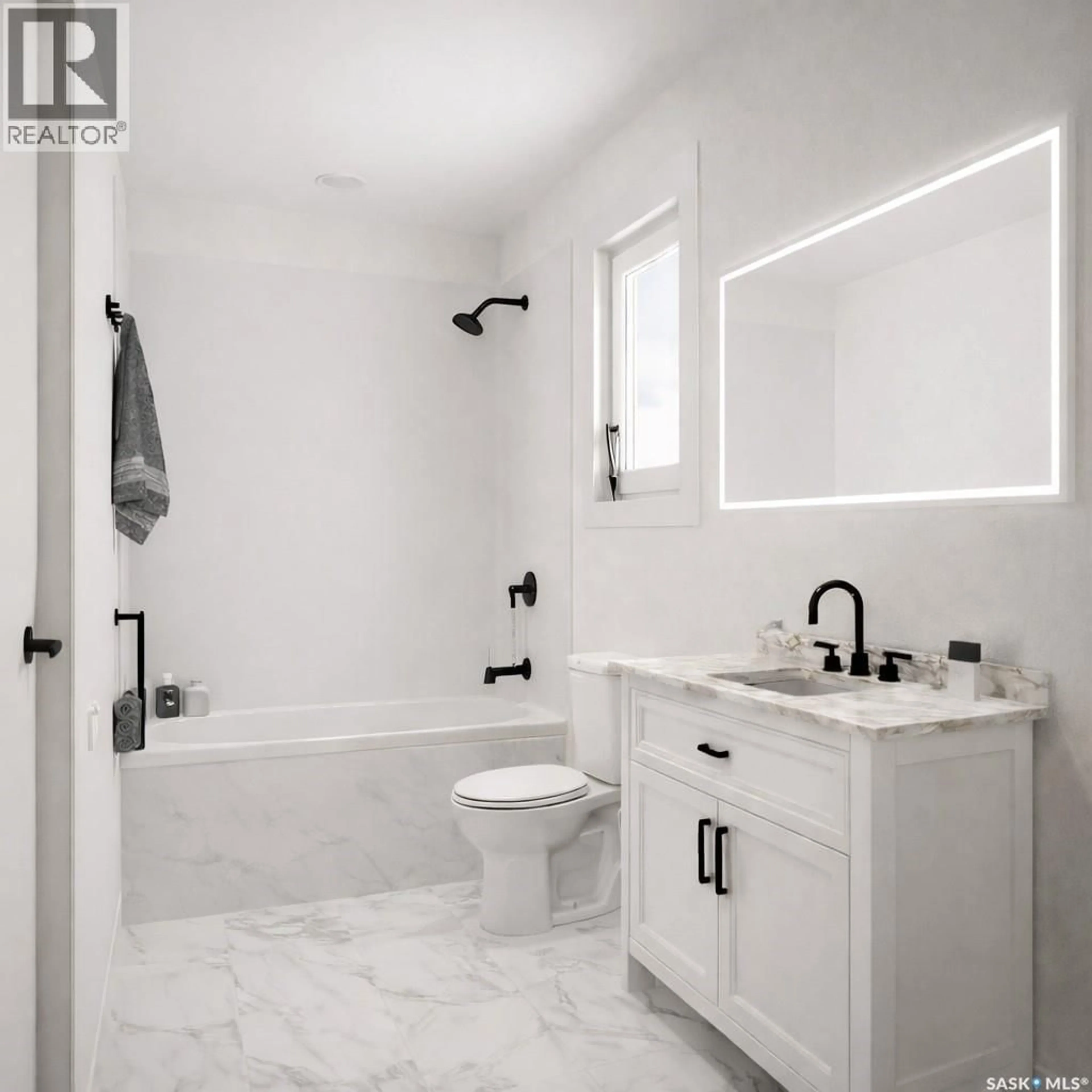 Contemporary bathroom, ceramic/tile floor for 98 THOMSON STREET, Outlook Saskatchewan S0L2N0