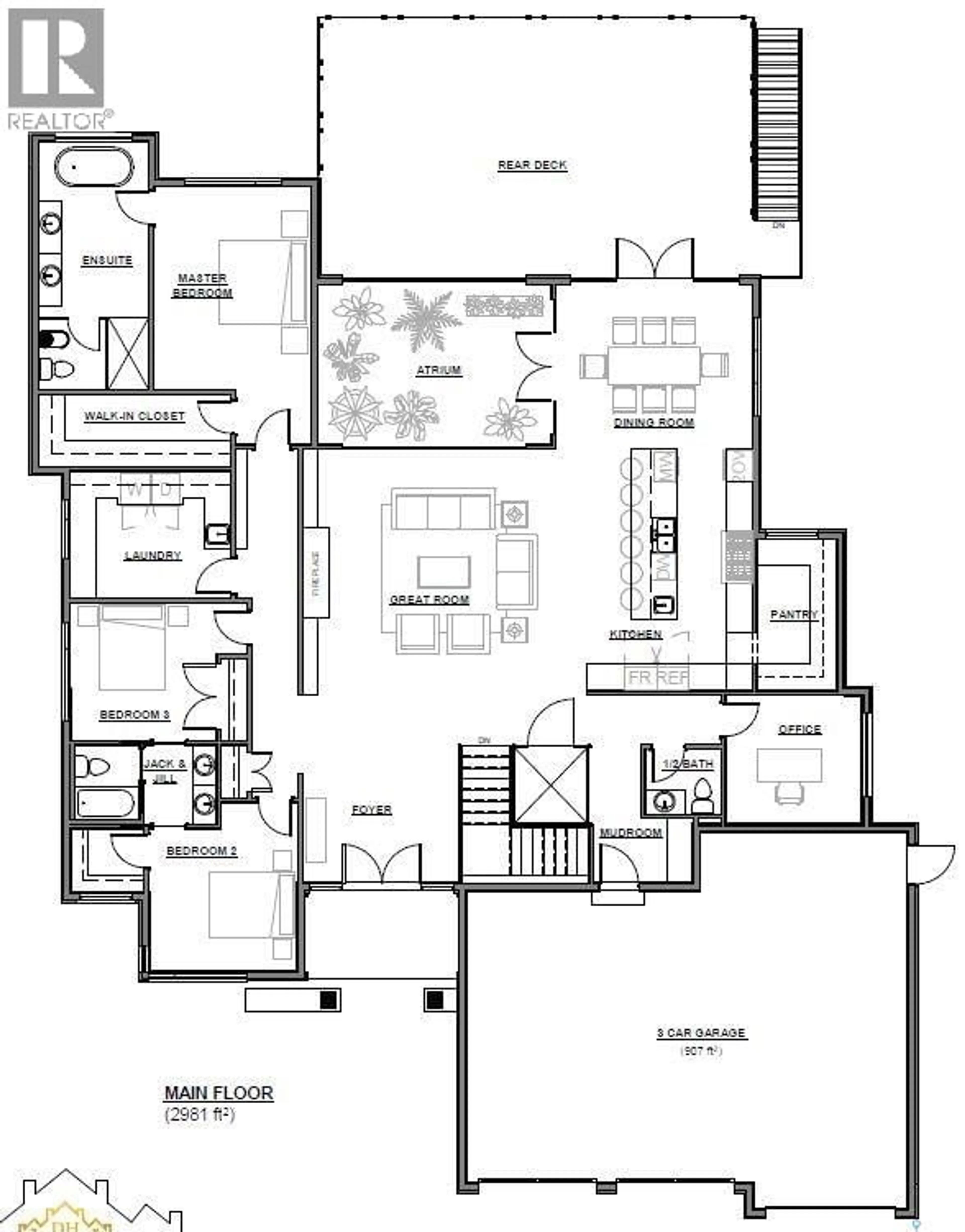 Floor plan for 669 GREENBRYRE COVE, Corman Park Rm No. 344 Saskatchewan S7V0J4