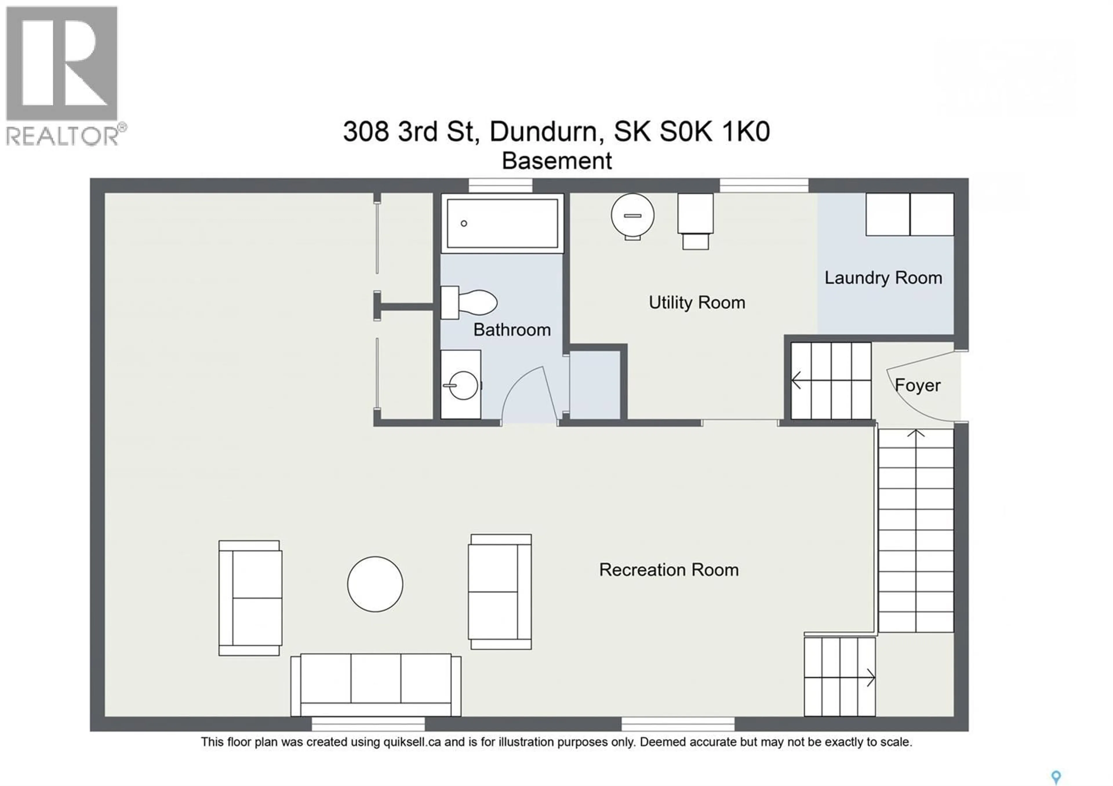 Floor plan for 308-310 3RD STREET, Dundurn Saskatchewan S0K1K0