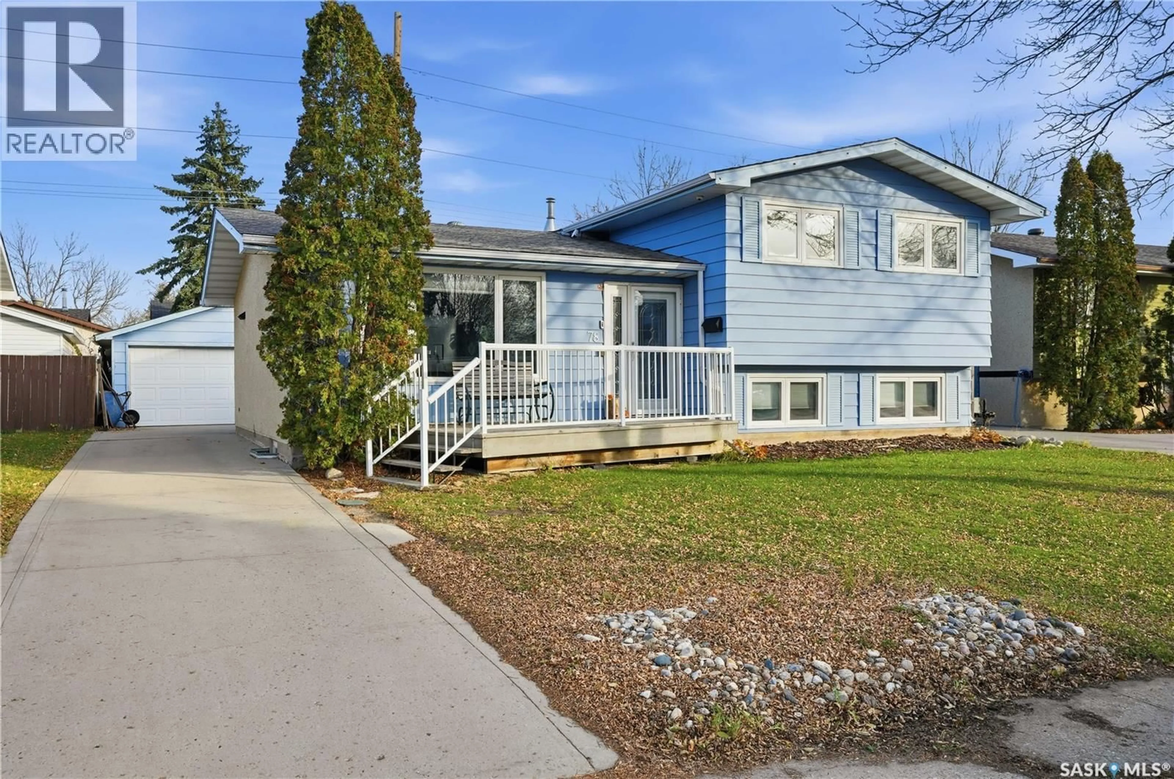 Home with vinyl exterior material, street for 78 SCRIVENER CRESCENT, Regina Saskatchewan S4N4V7