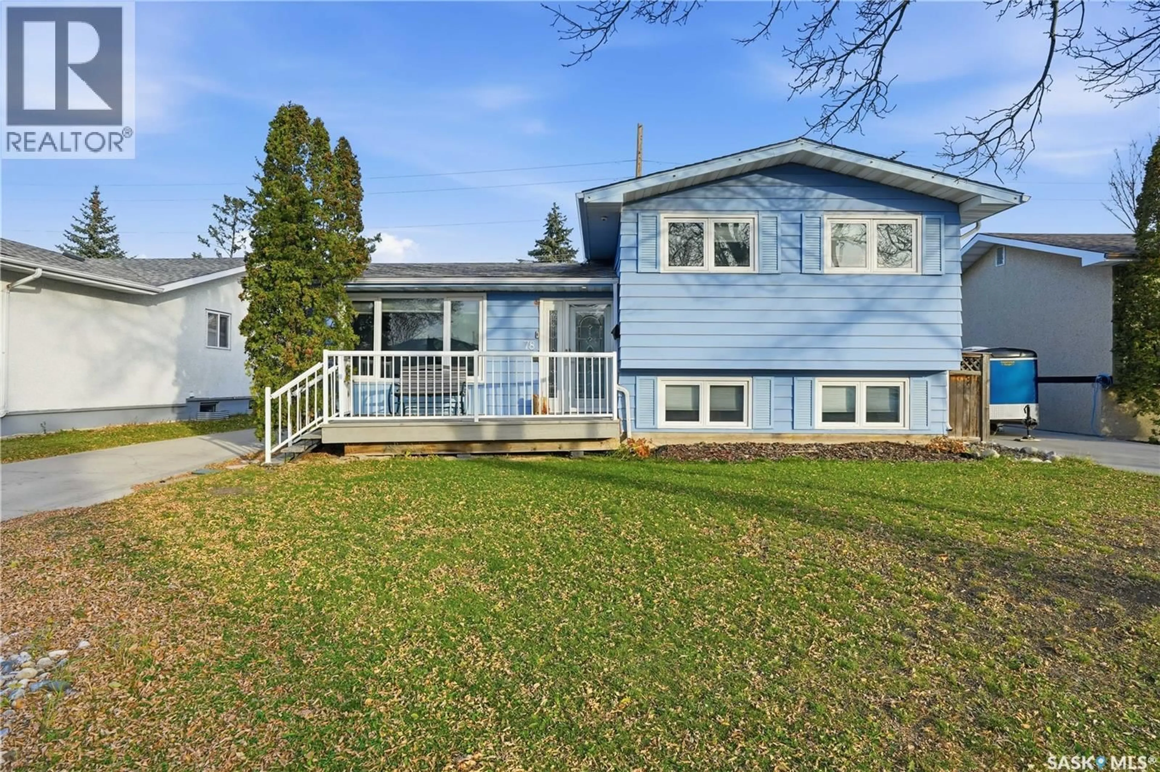 Home with vinyl exterior material, street for 78 SCRIVENER CRESCENT, Regina Saskatchewan S4N4V7