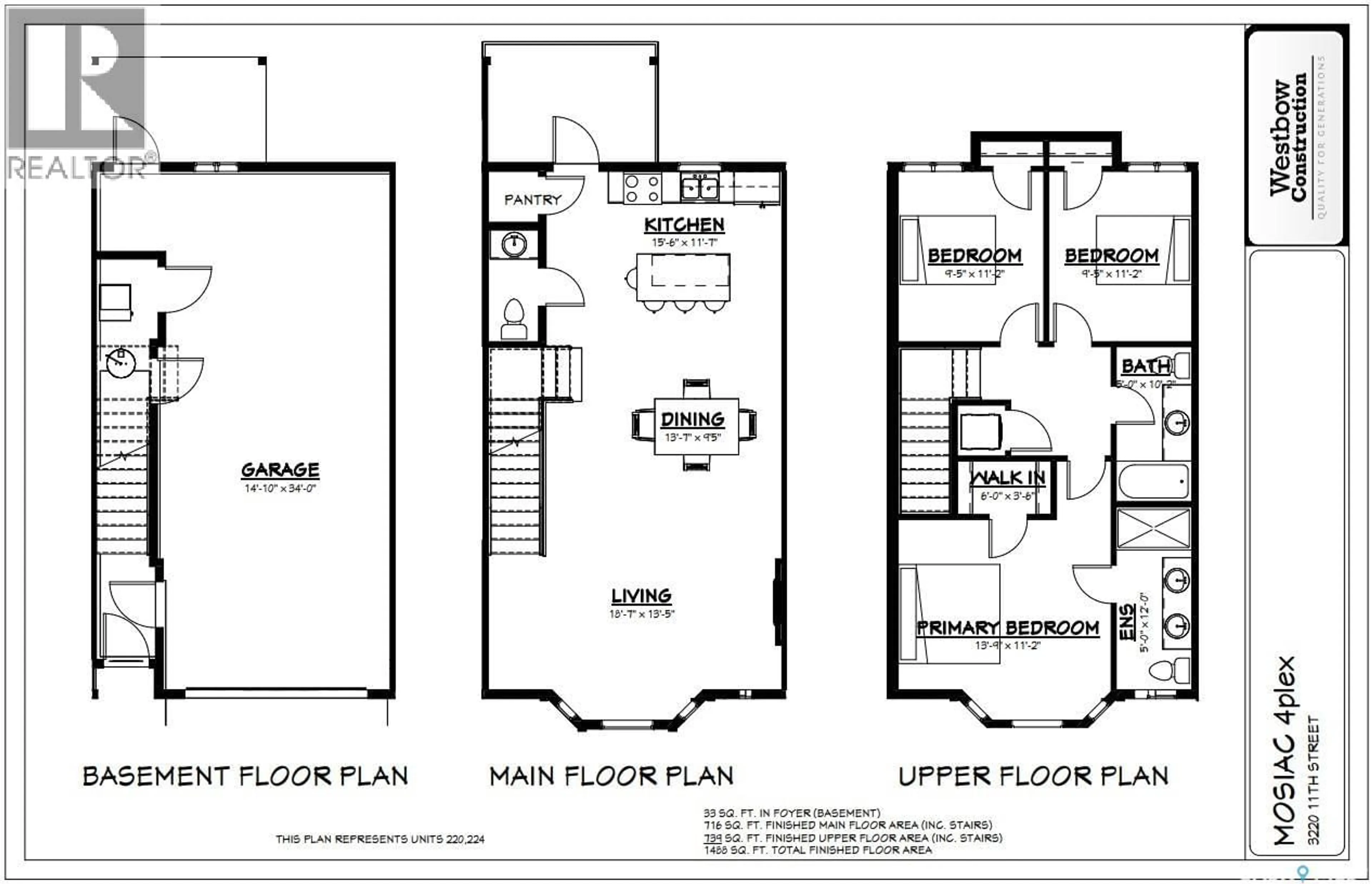 Floor plan for 224 - 3220 11TH STREET, Saskatoon Saskatchewan S7M5M4