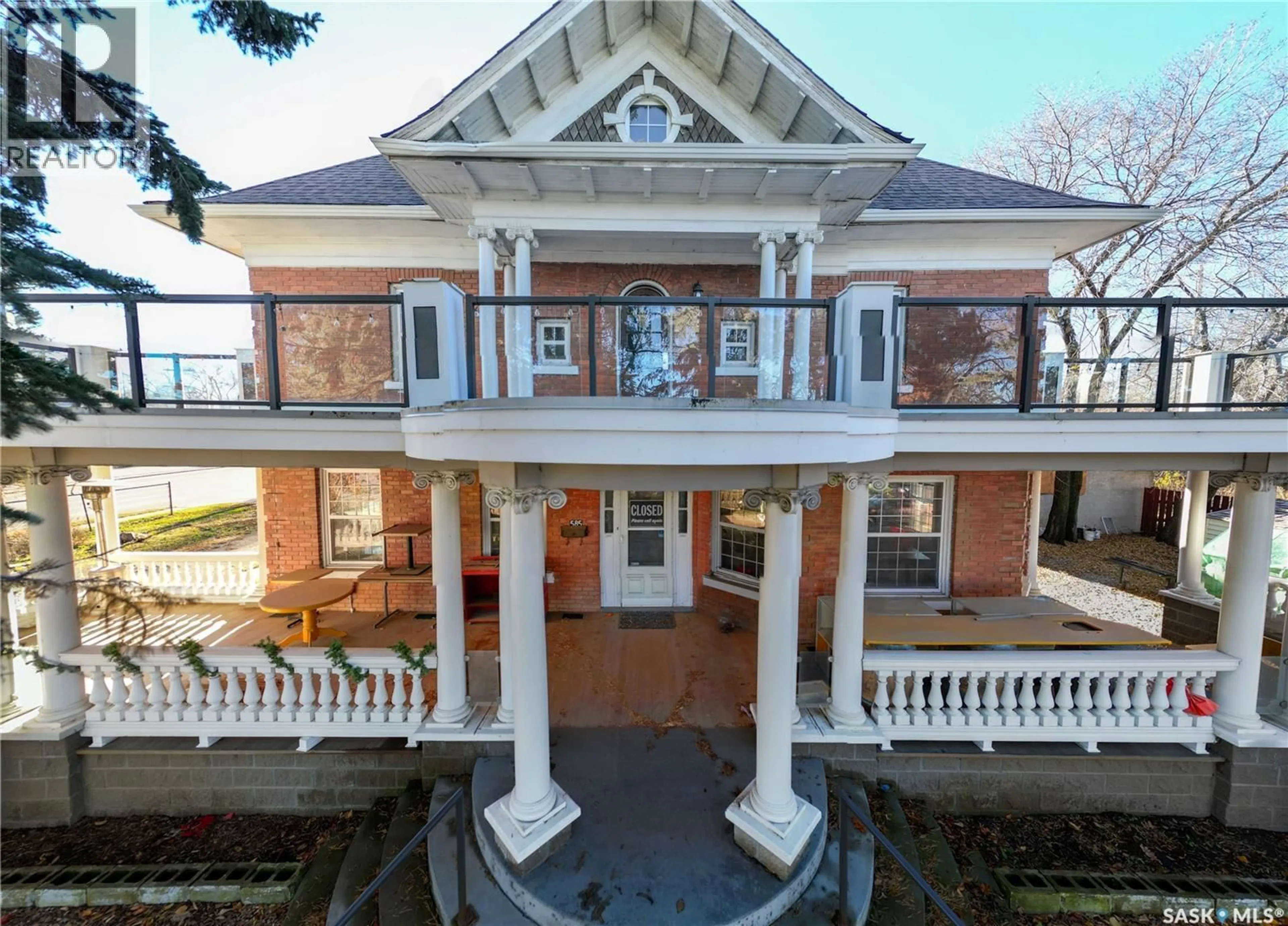 A pic from outside/outdoor area/front of a property/back of a property/a pic from drone, building for 585 19TH STREET, Prince Albert Saskatchewan S6V1K3