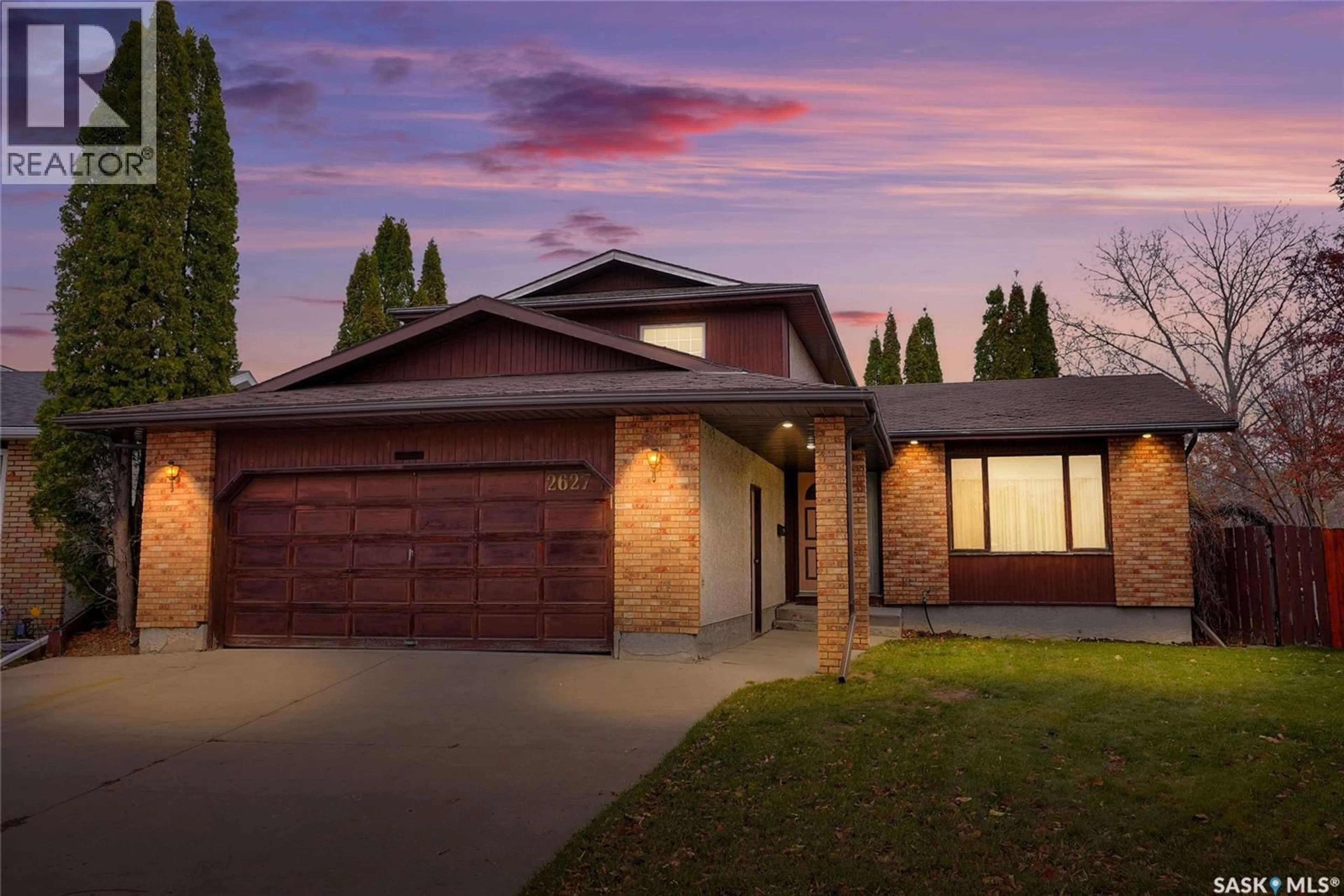 Home with brick exterior material, street for 2627 HOWELL DRIVE, Regina Saskatchewan S4N6G1