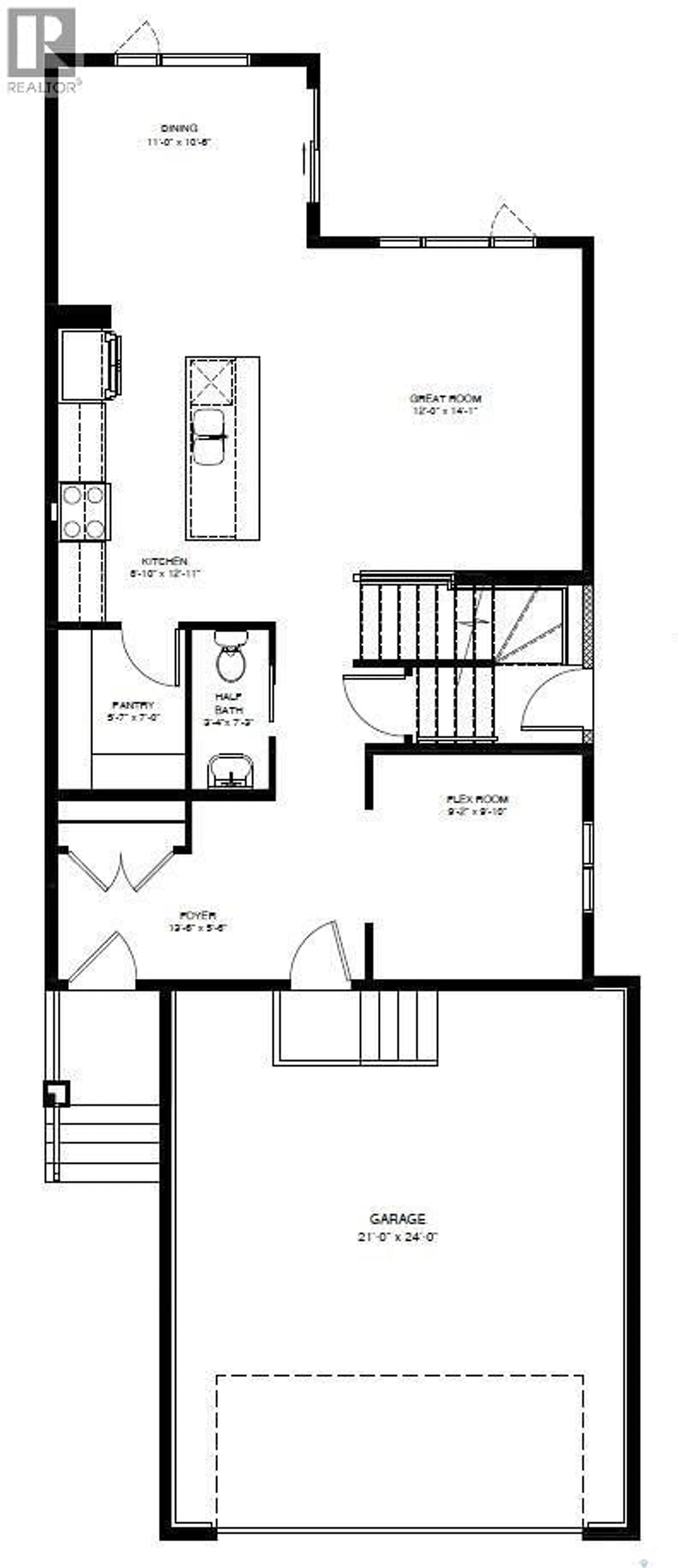 Floor plan for 2953 BELLEGARDE CRESCENT, Regina Saskatchewan S4V3X7