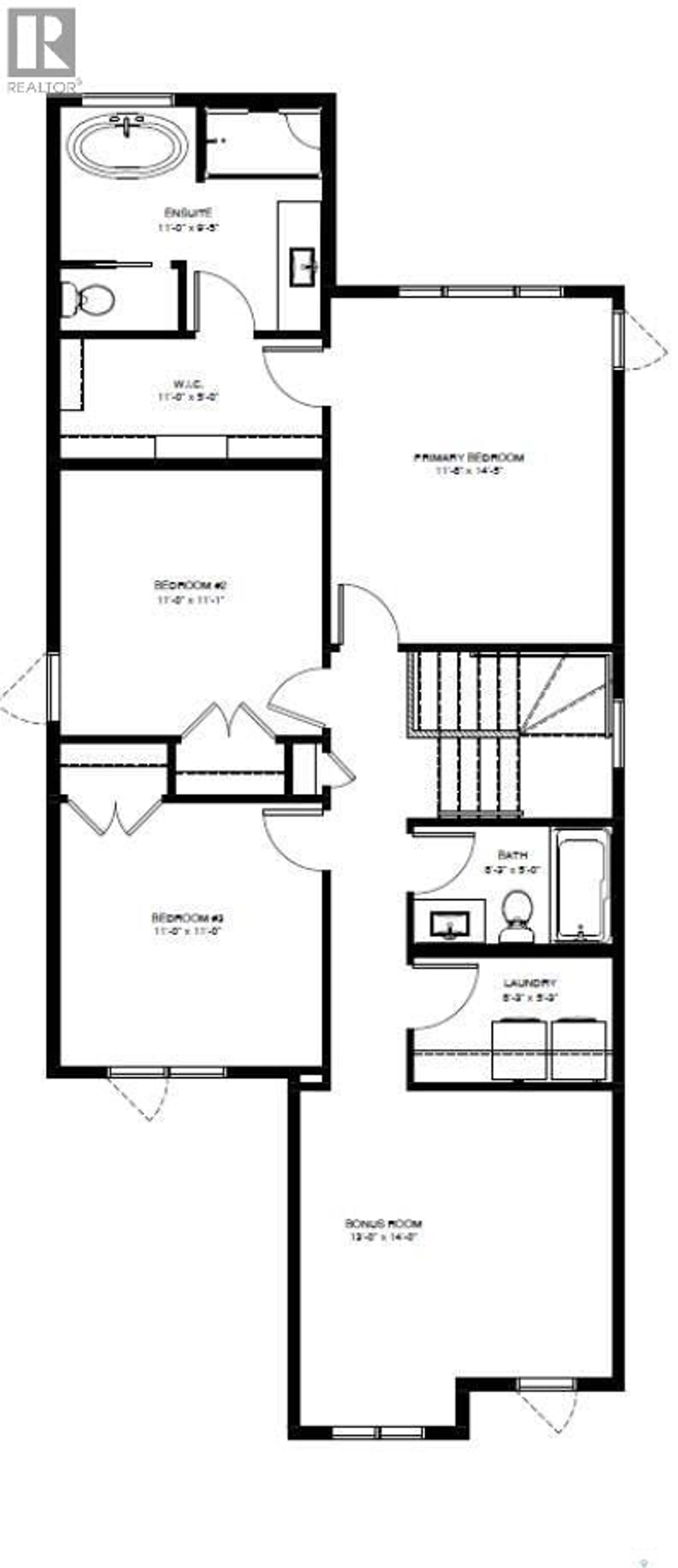 Floor plan for 2953 BELLEGARDE CRESCENT, Regina Saskatchewan S4V3X7