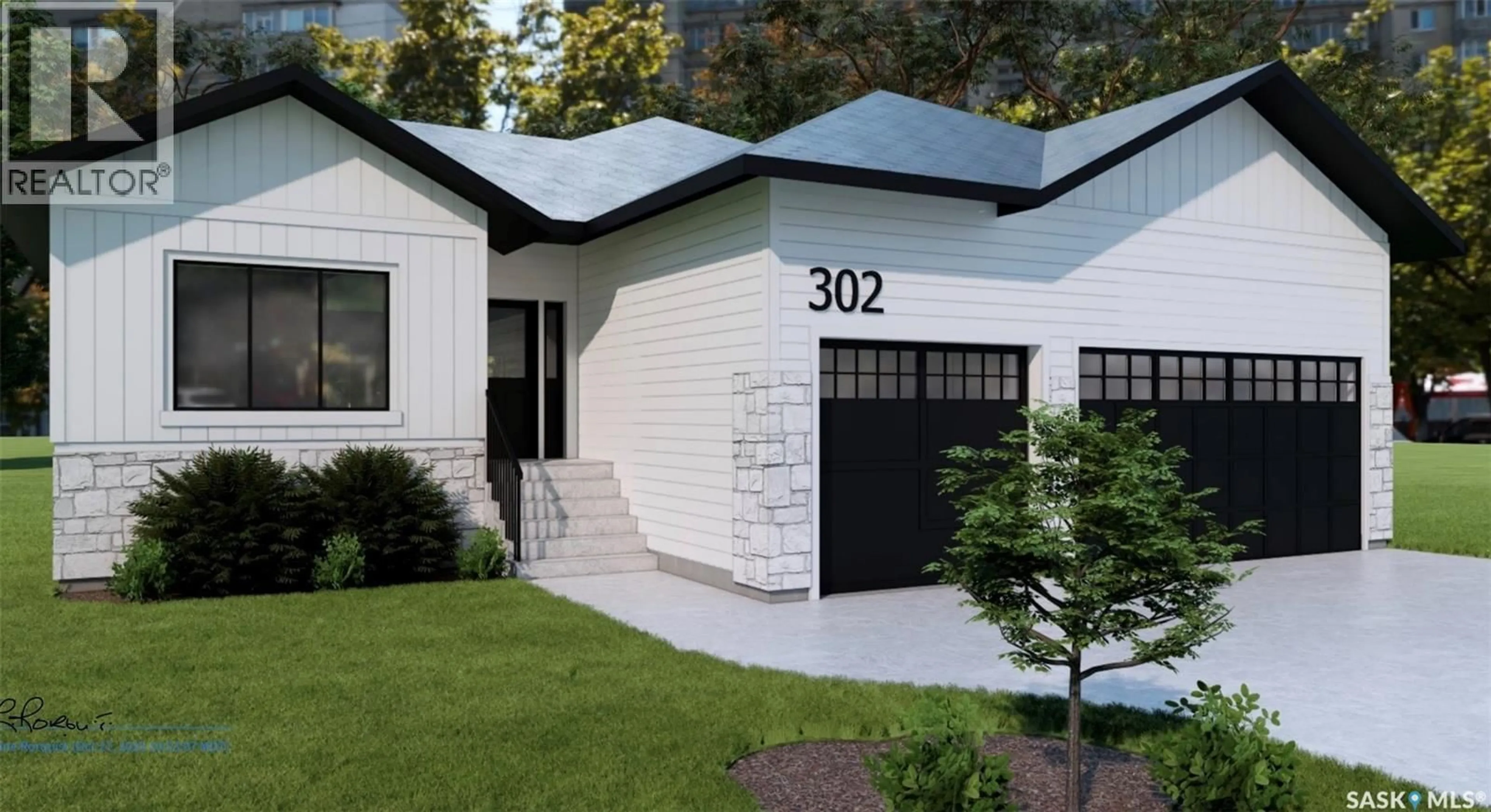 Home with brick exterior material, street for 302 TRAEGER MANOR, Saskatoon Saskatchewan S7V1Z4