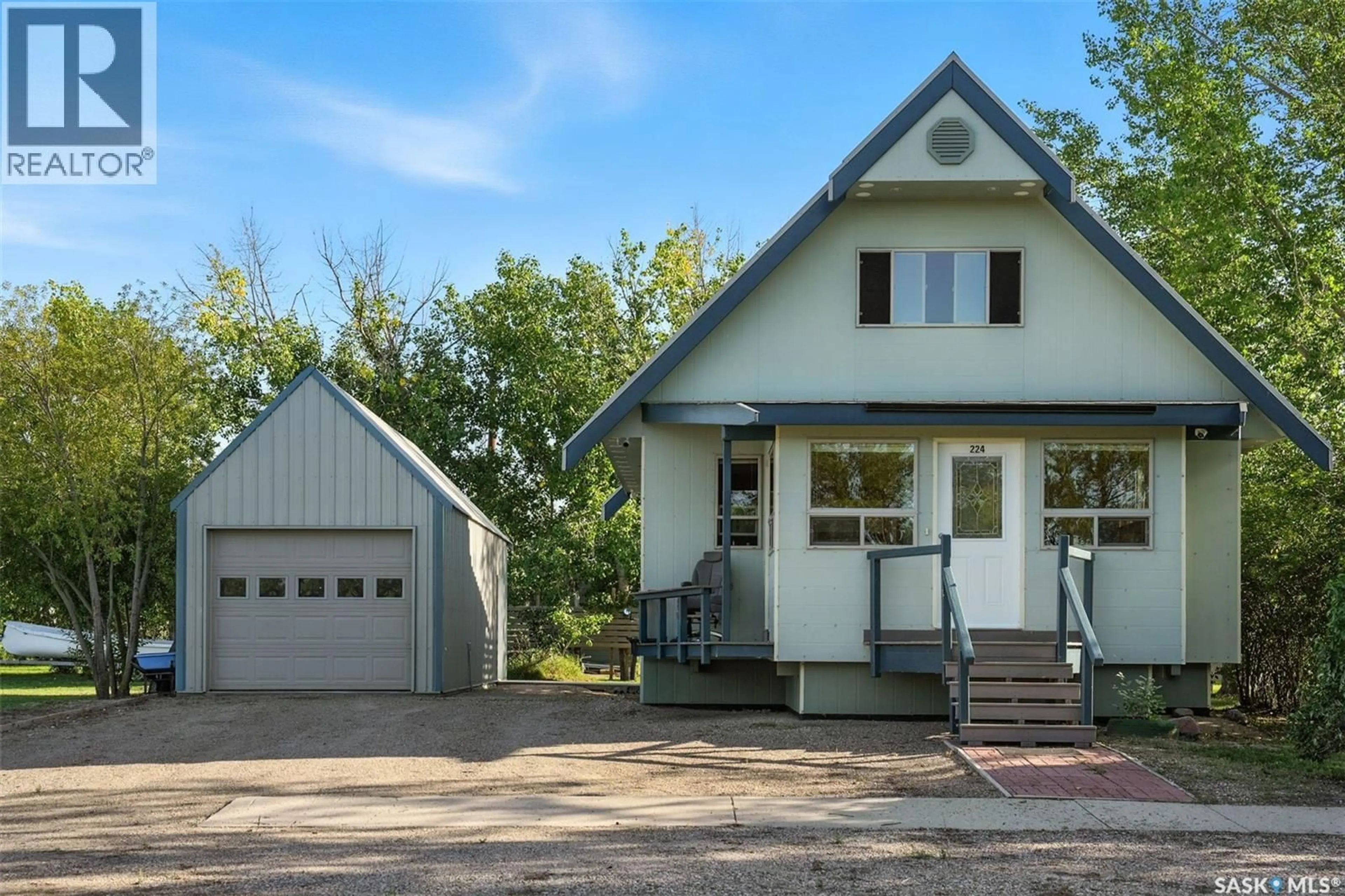 Home with vinyl exterior material, street for 224 BIRD STREET, Loreburn Saskatchewan S0H2S0