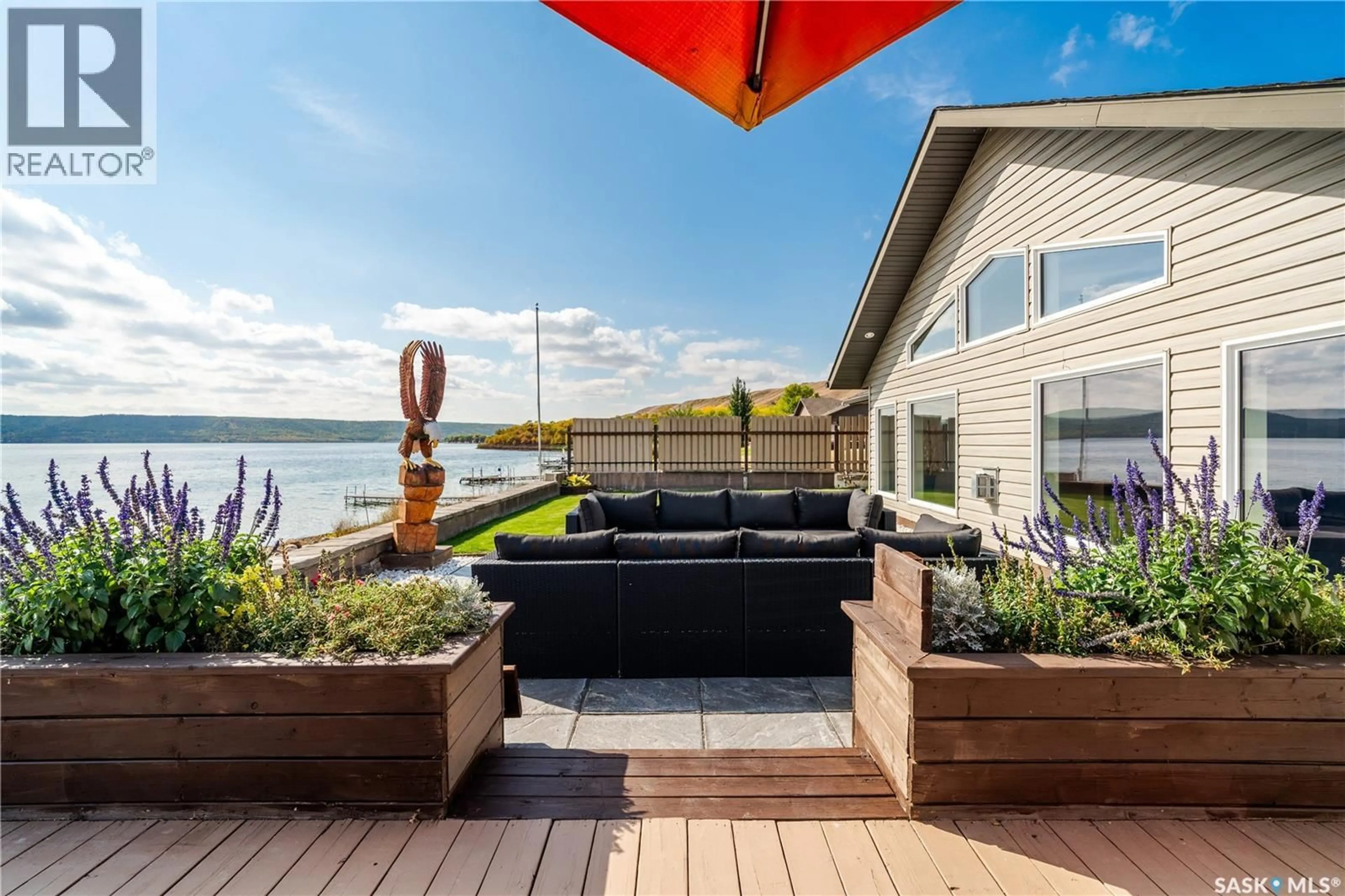 Patio, water/lake/river/ocean view for 244 MOOSE ROAD, Crooked Lake Saskatchewan S0G2B0