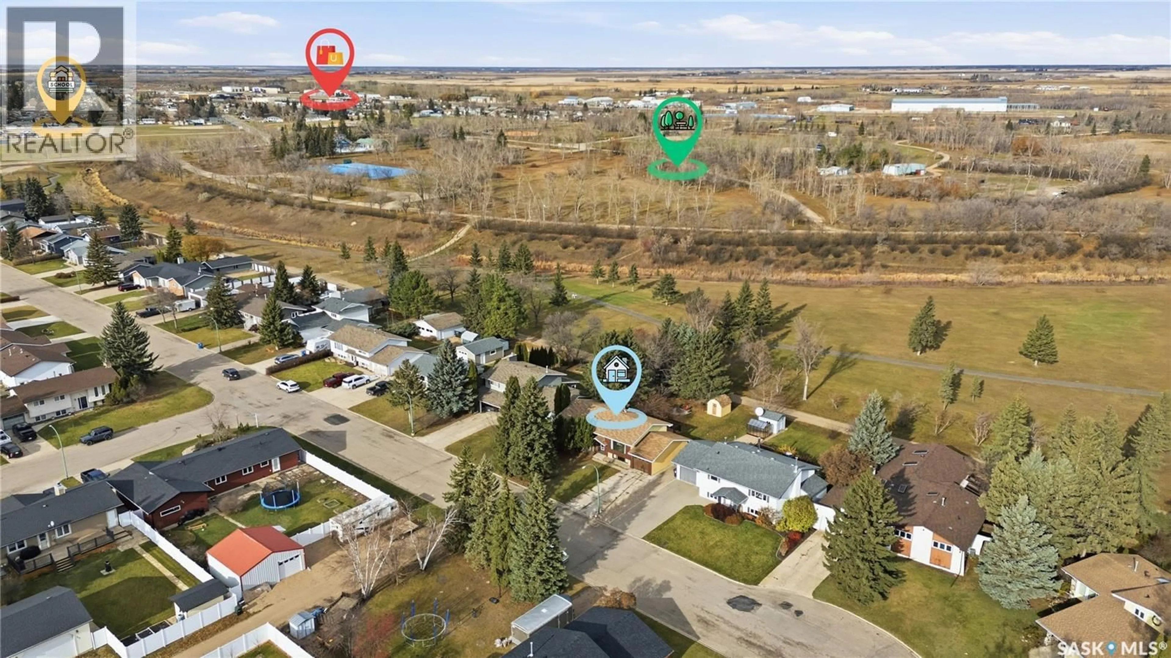 A pic from outside/outdoor area/front of a property/back of a property/a pic from drone, street for 36 VANIER DRIVE, Melville Saskatchewan S0A2P0