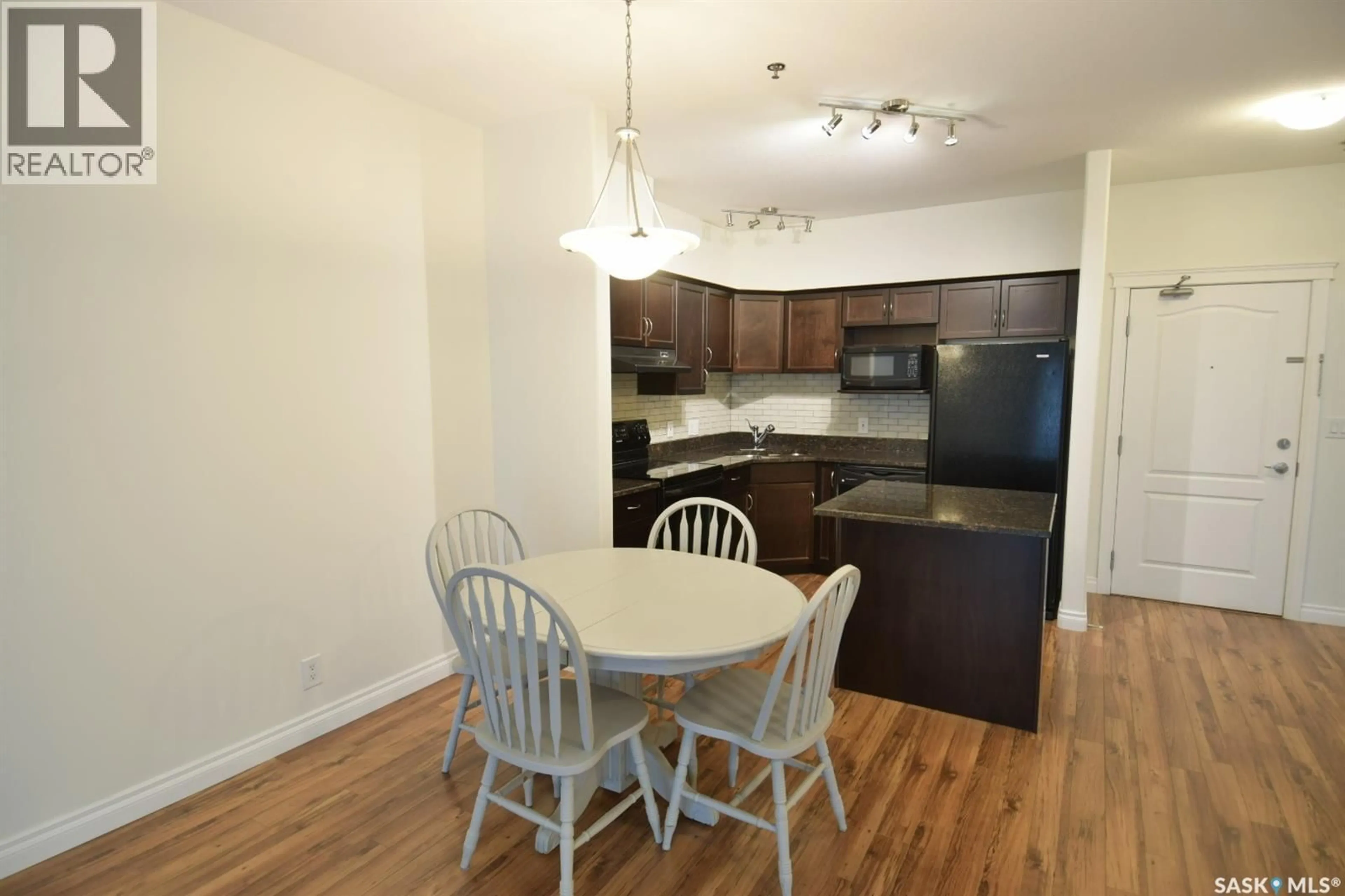 Standard kitchen, wood/laminate floor for #110 - 363 NELSON ROAD, Saskatoon Saskatchewan S7S1P2