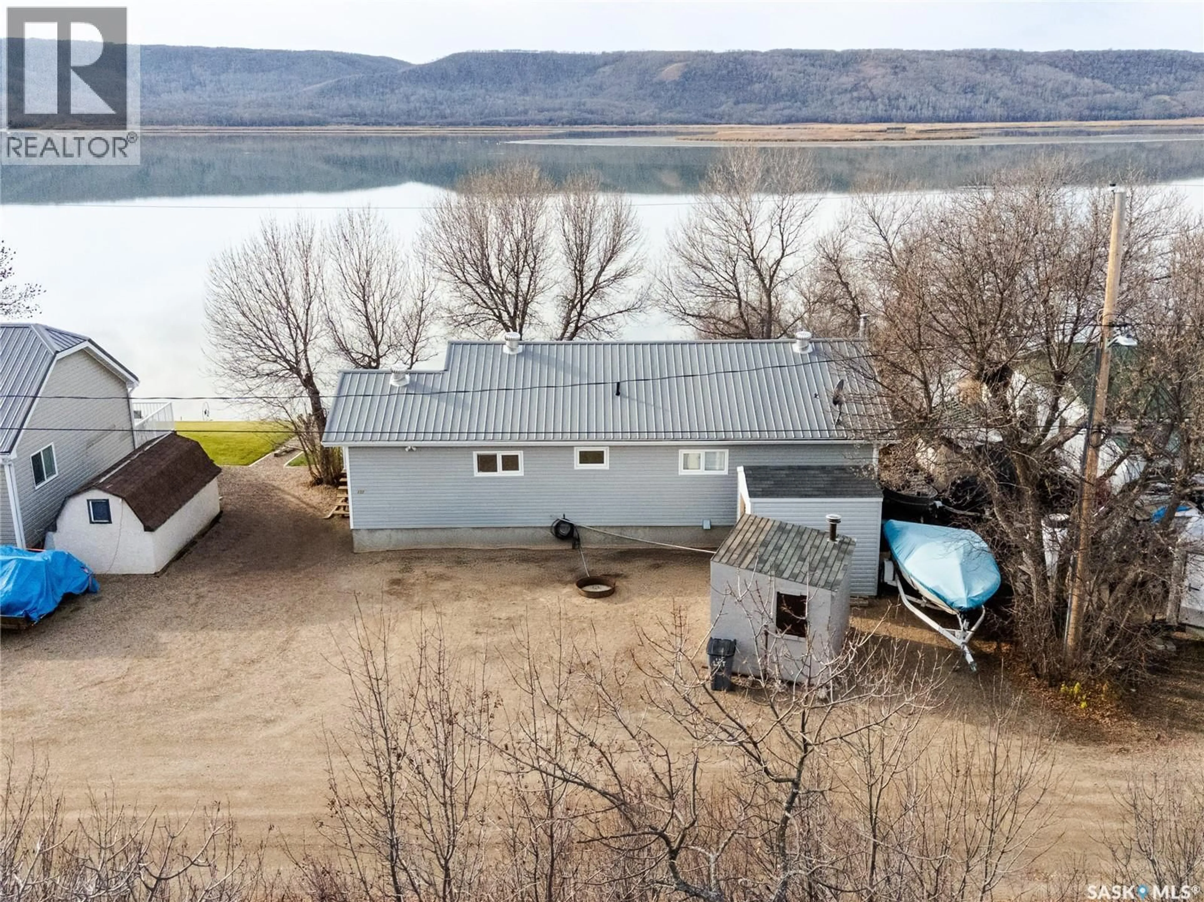A pic from outside/outdoor area/front of a property/back of a property/a pic from drone, water/lake/river/ocean view for 132 WHITETAIL ROAD, Crooked Lake Saskatchewan S0G2B0