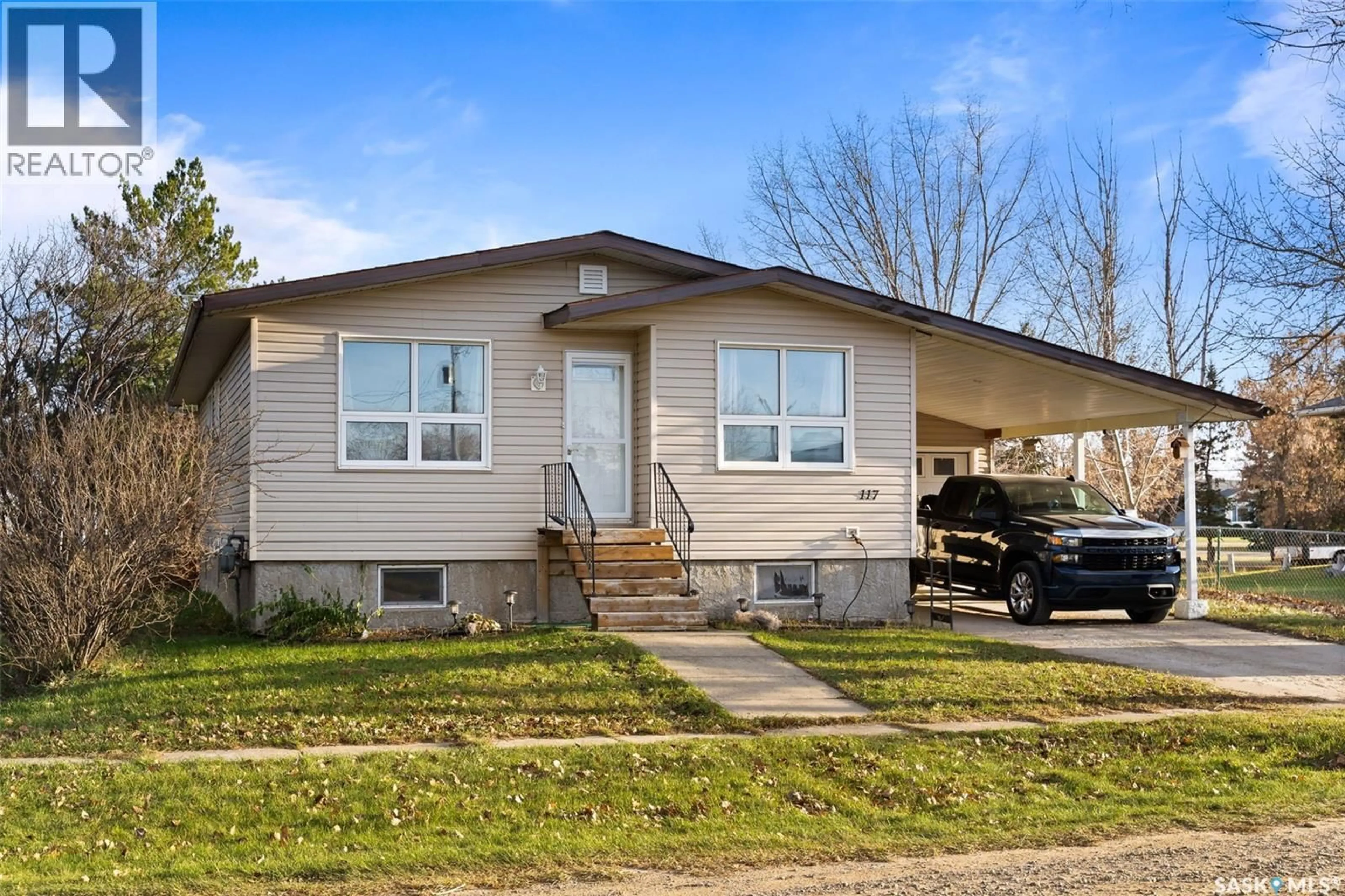 Home with vinyl exterior material, street for 117 MARTIN STREET, Sedley Saskatchewan S0G4K0