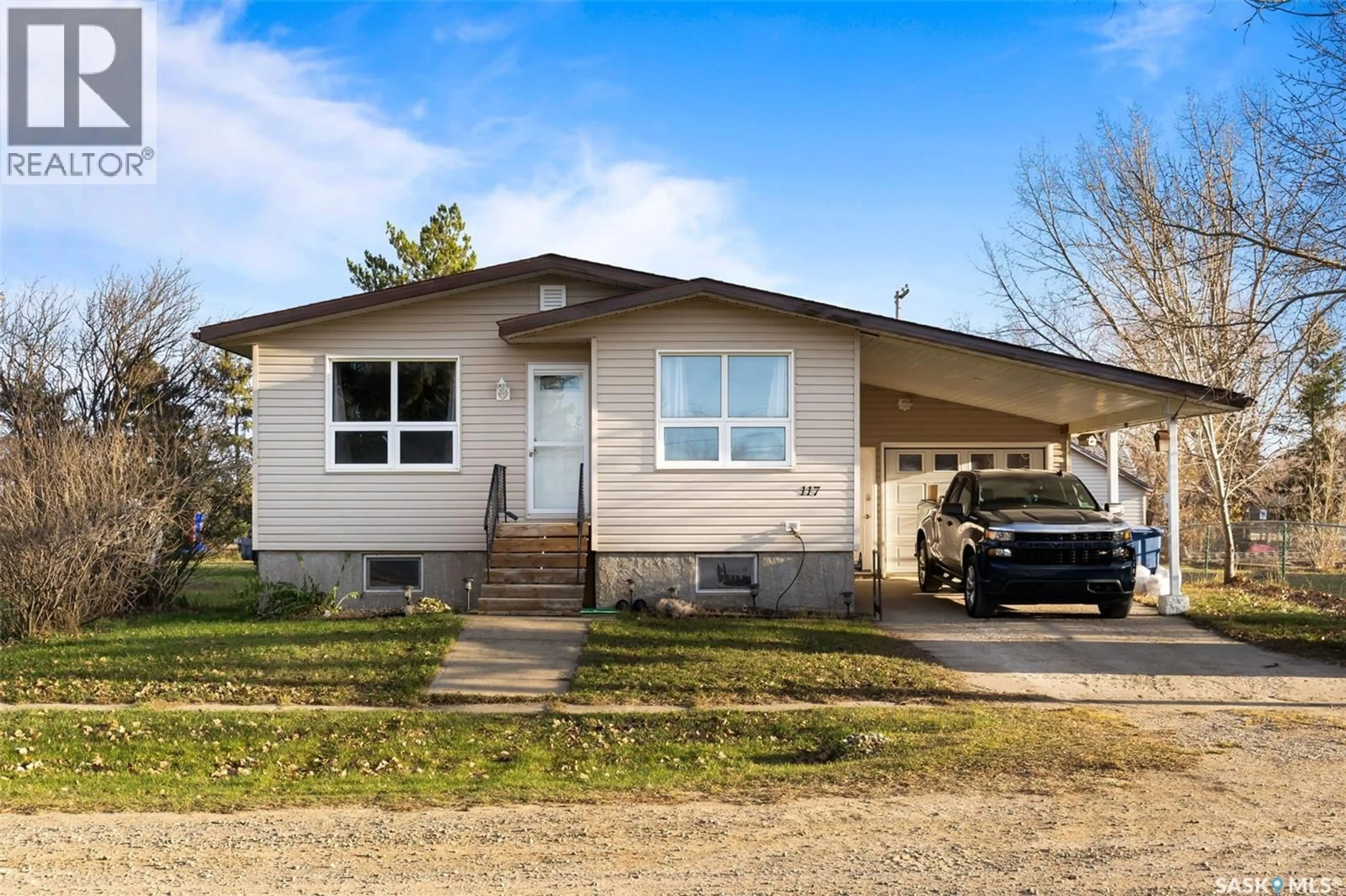 Home with vinyl exterior material, street for 117 MARTIN STREET, Sedley Saskatchewan S0G4K0