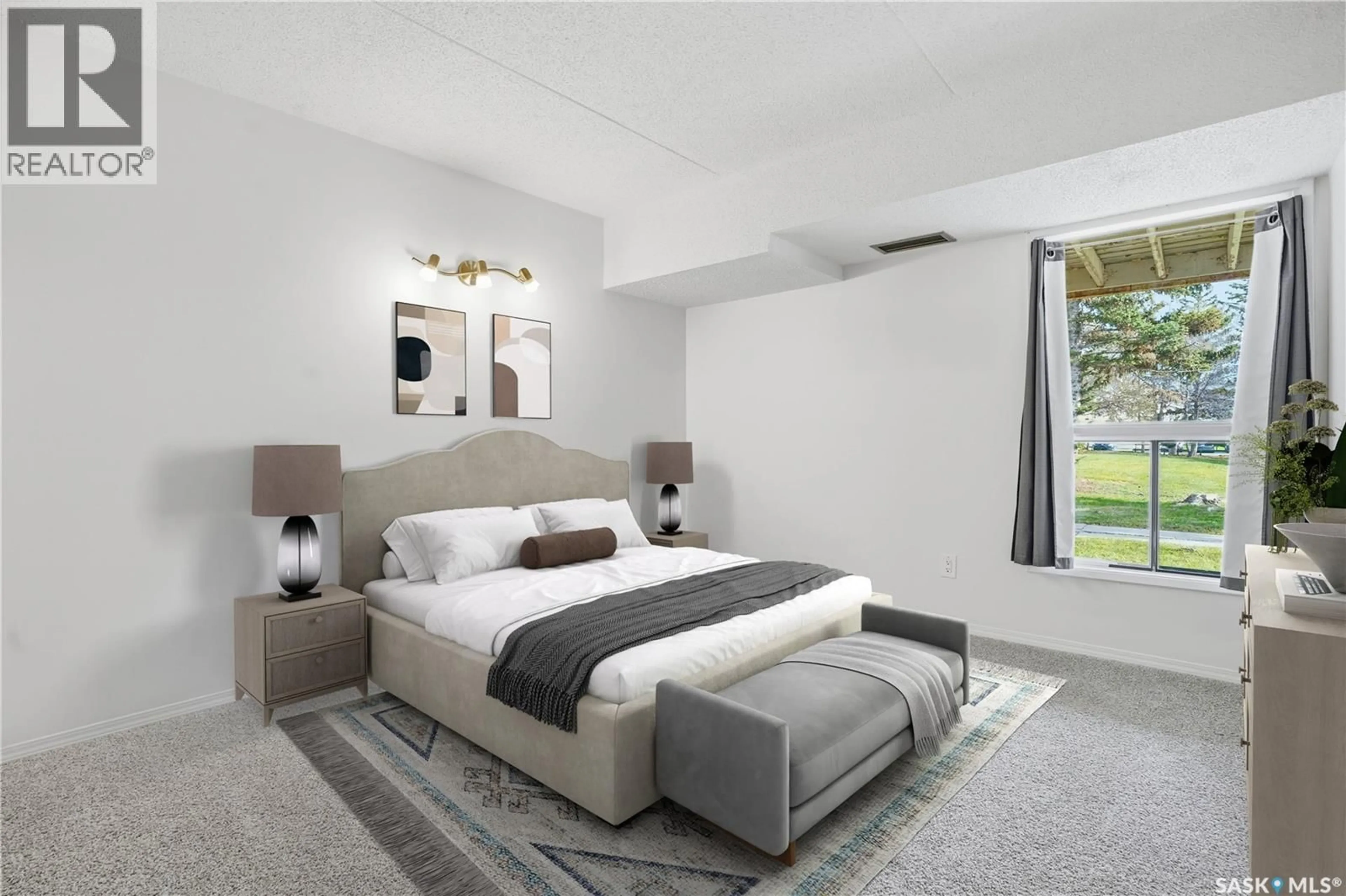 Bedroom with bed, carpet floor for 184 160 GORE PLACE, Regina Saskatchewan S4T7S4