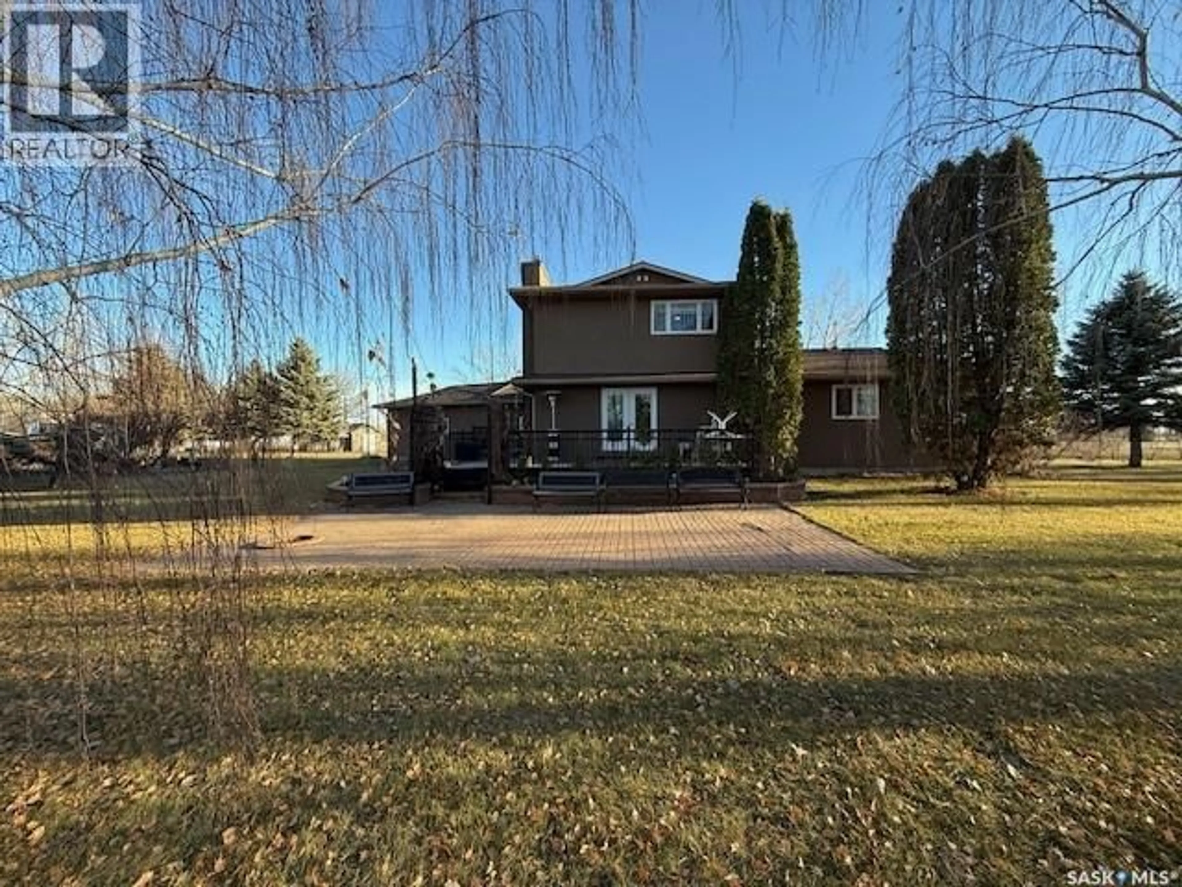 A pic from outside/outdoor area/front of a property/back of a property/a pic from drone, unknown for ALLIN ACREAGE, Orkney Rm No. 244 Saskatchewan S3N2V6