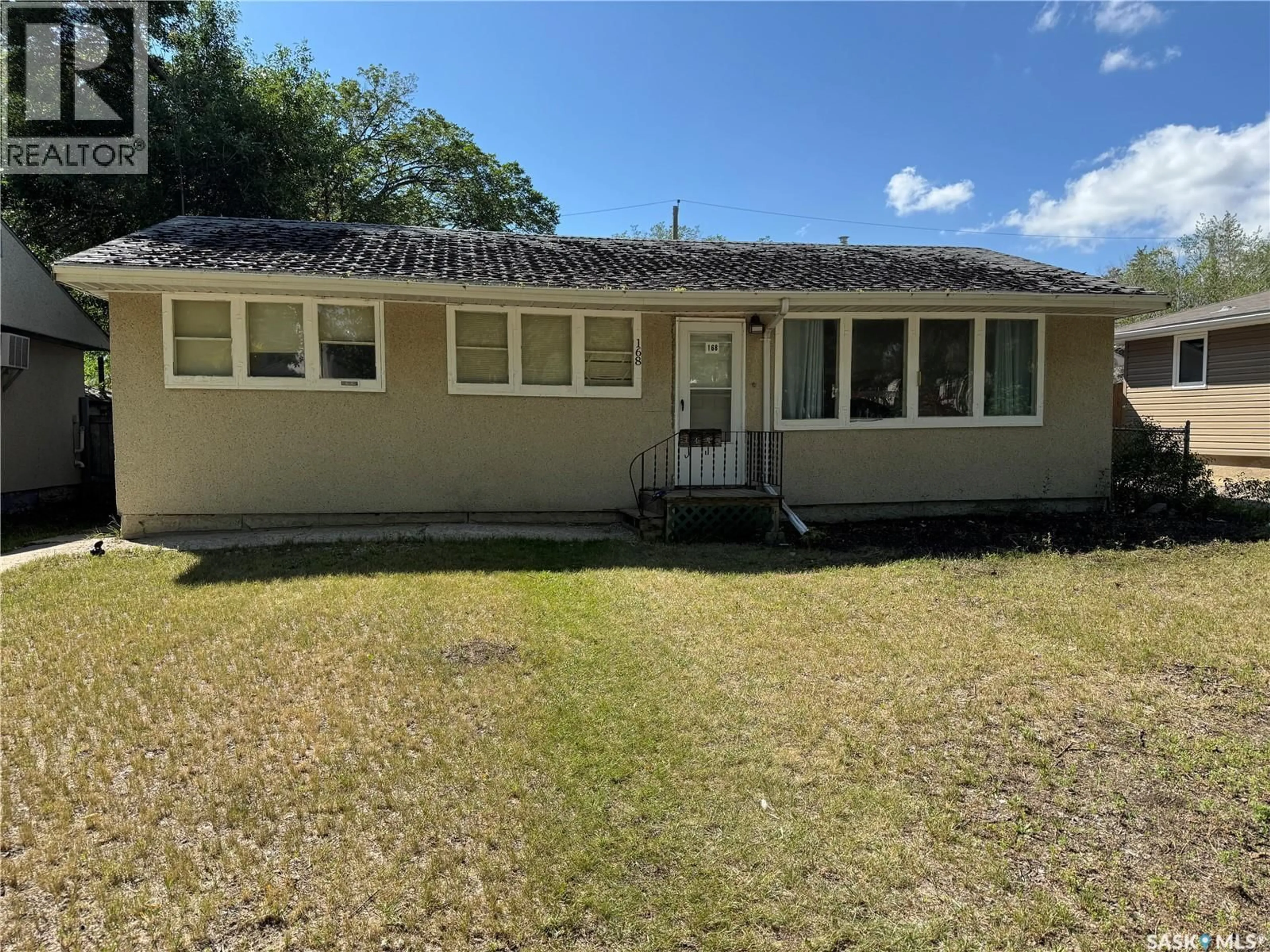 A pic from outside/outdoor area/front of a property/back of a property/a pic from drone, unknown for 168 SMITH STREET, Regina Saskatchewan S4R2K6