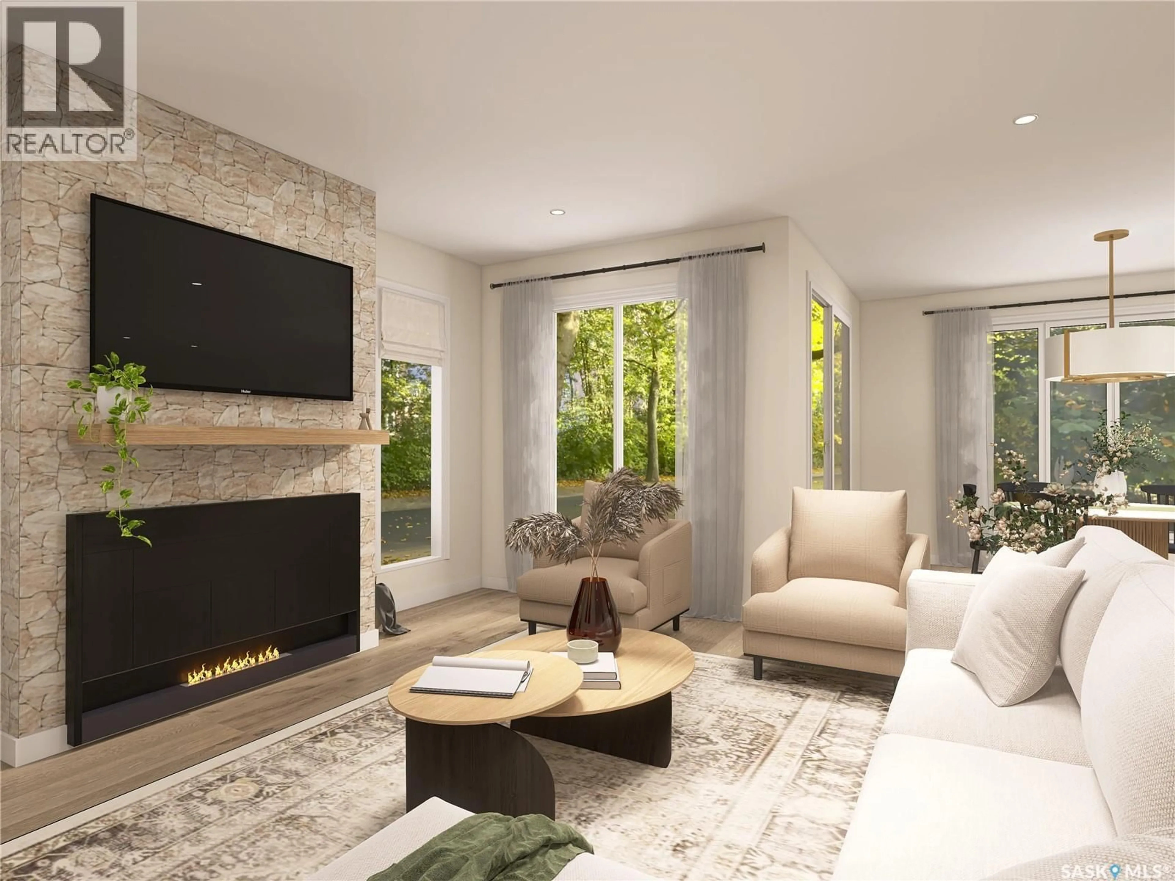 Living room with furniture, unknown for 13 SUNTERRA DRIVE, Shields Saskatchewan S7C0A3