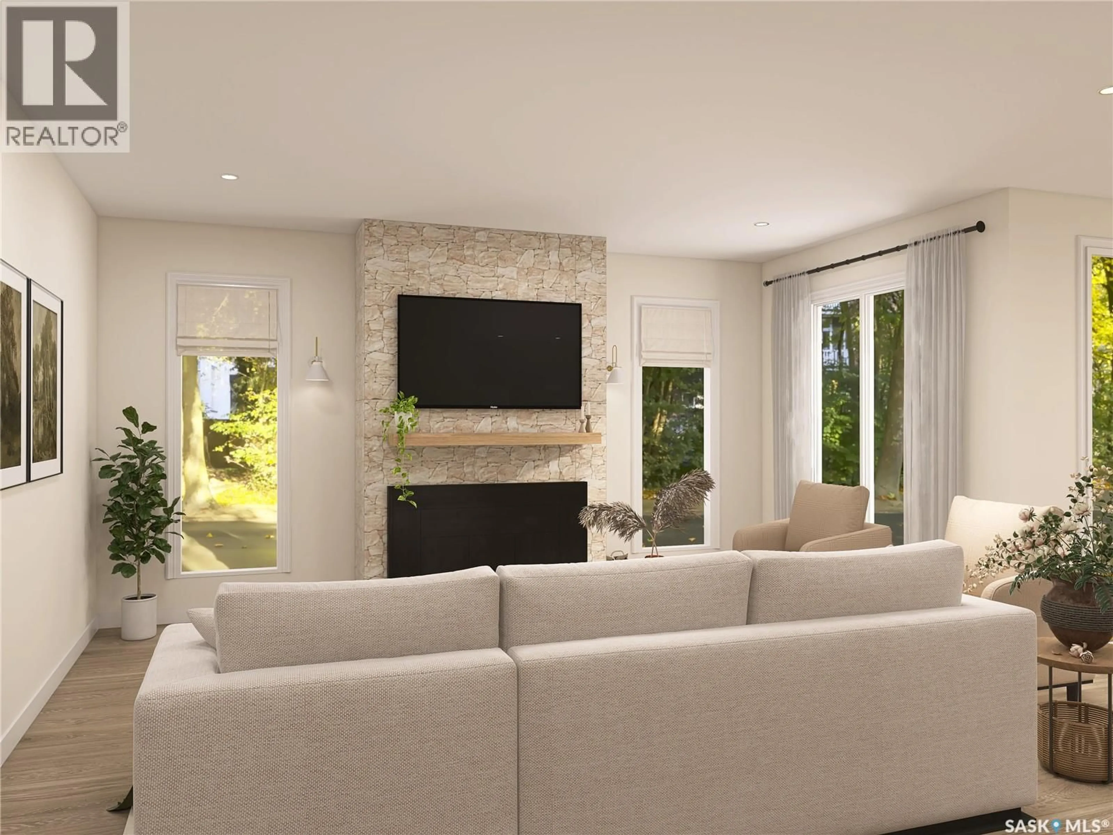 Living room with furniture, unknown for 13 SUNTERRA DRIVE, Shields Saskatchewan S7C0A3