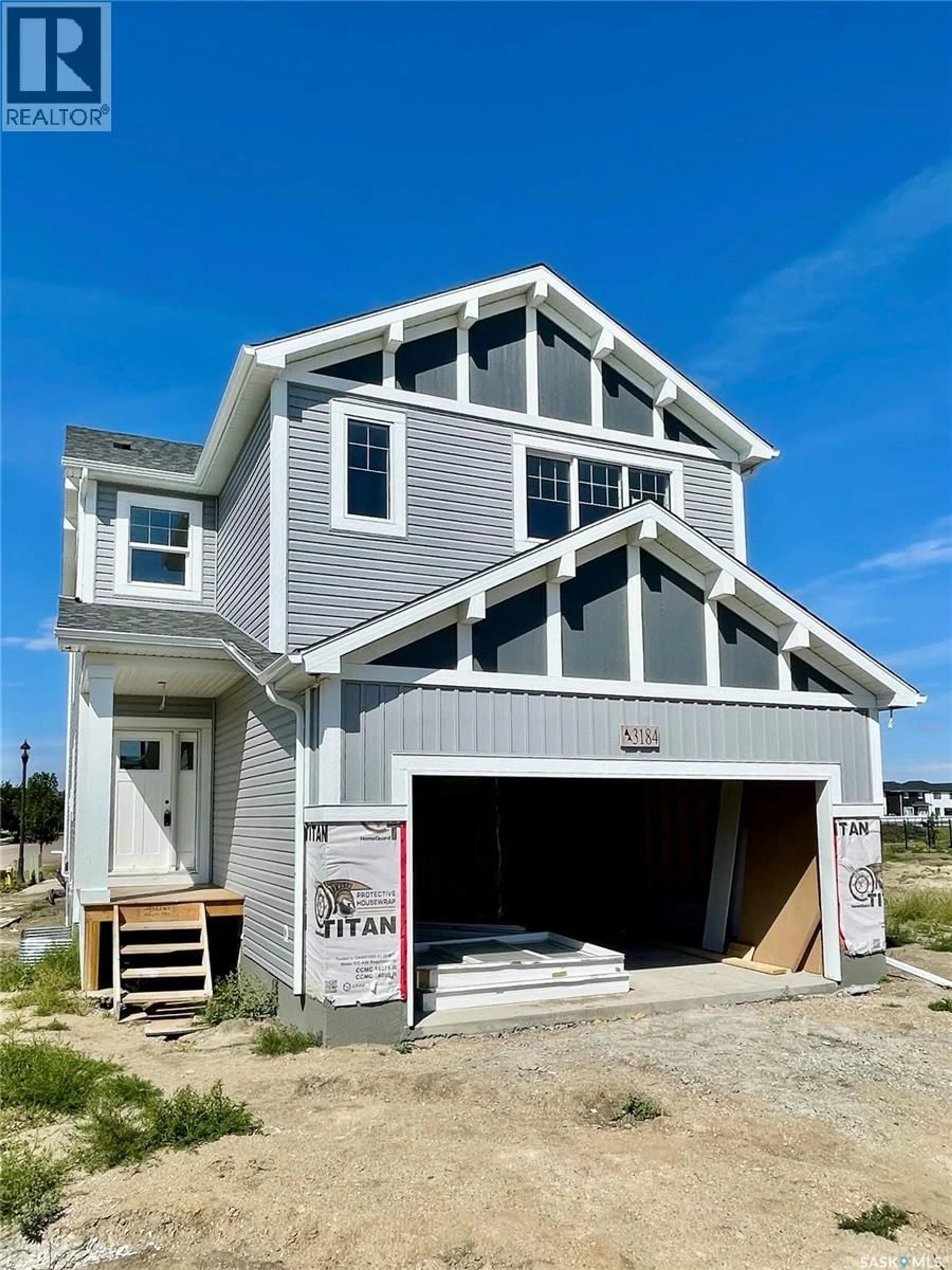 Home with vinyl exterior material, street for 3184 FAVEL DRIVE, Regina Saskatchewan S4V4C7