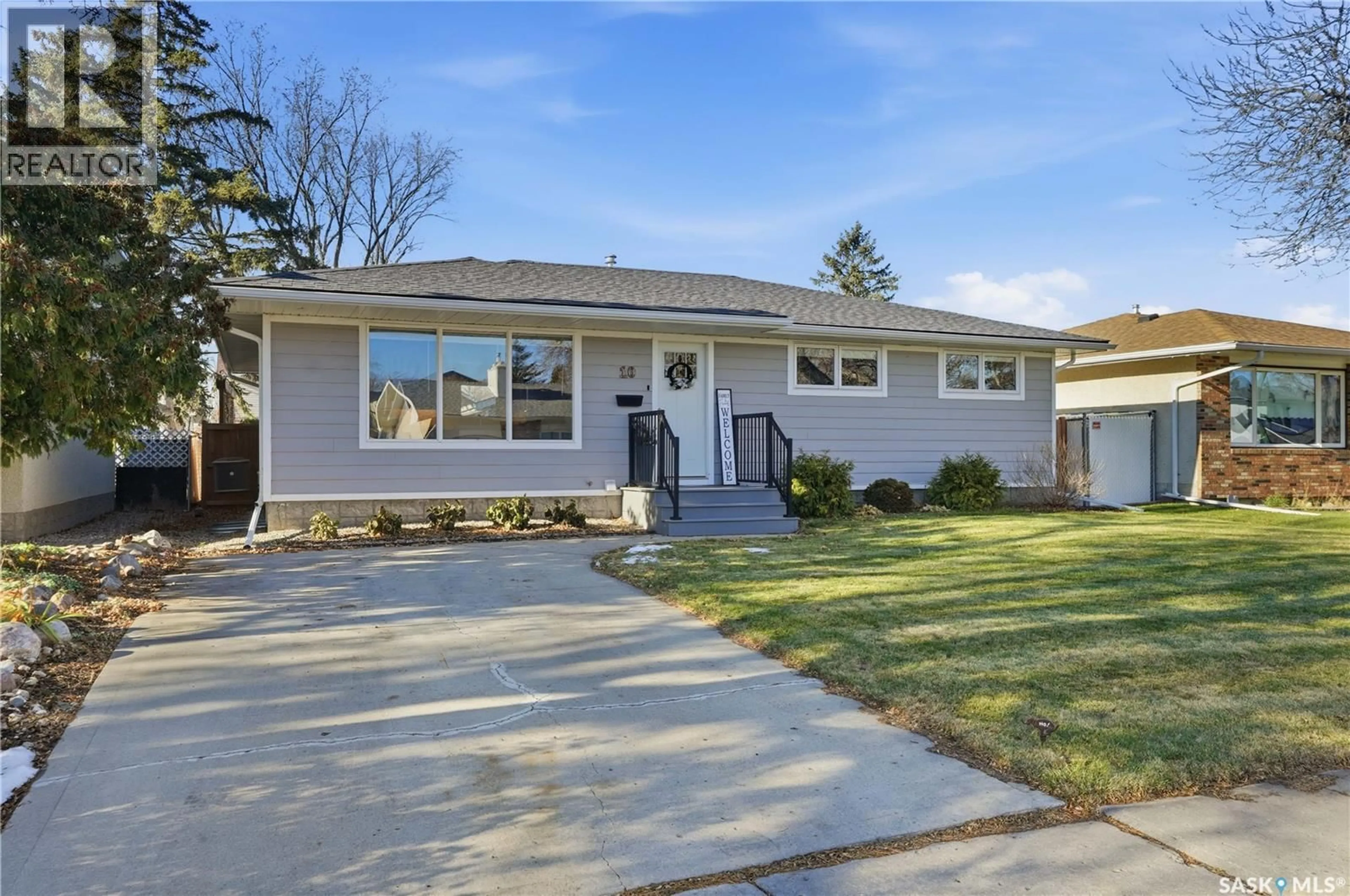 Home with vinyl exterior material, street for 10 O' NEILL STREET, Regina Saskatchewan S4T7K1