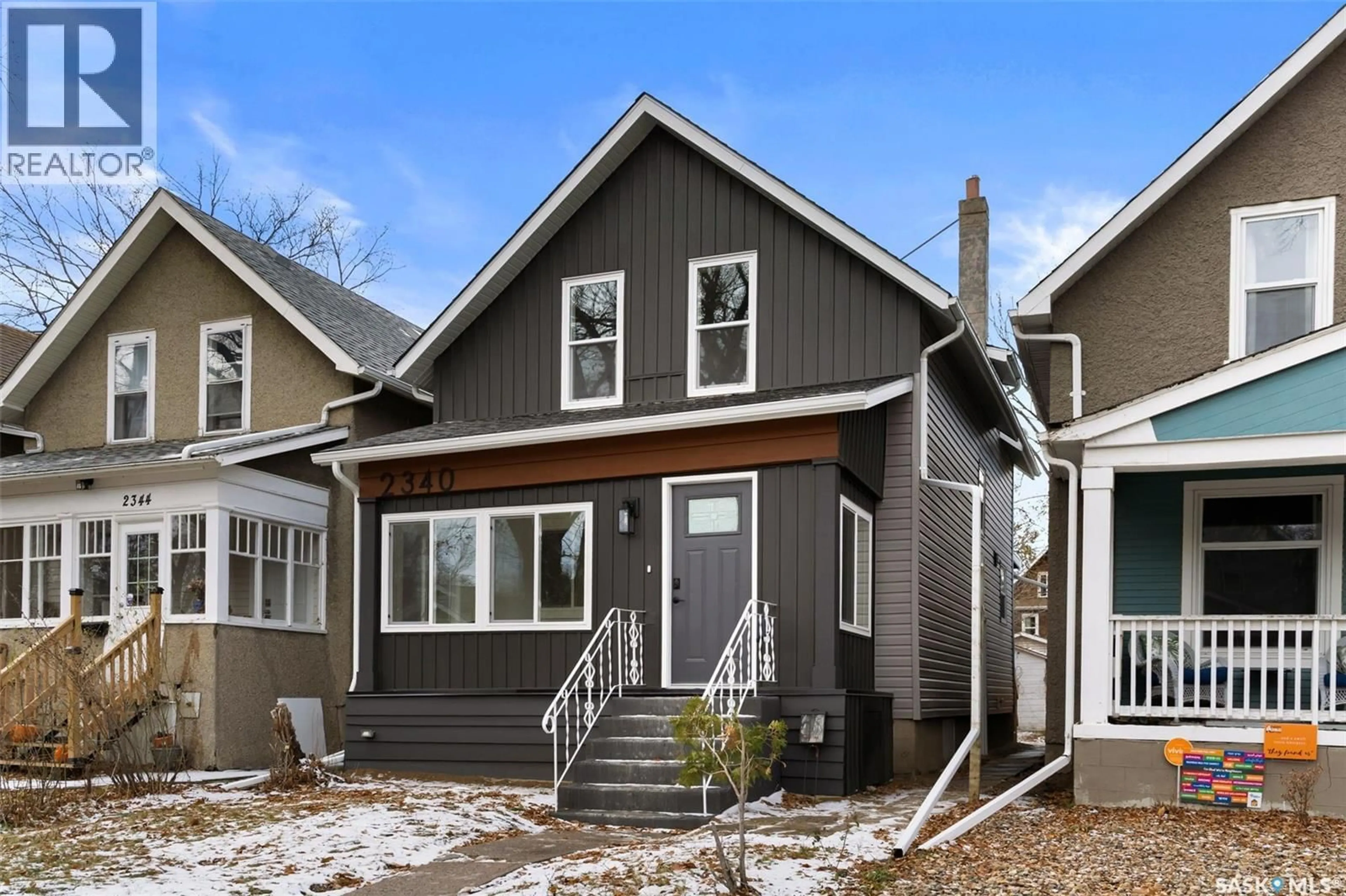 Home with vinyl exterior material, street for 2340 TORONTO STREET, Regina Saskatchewan S4P1N6