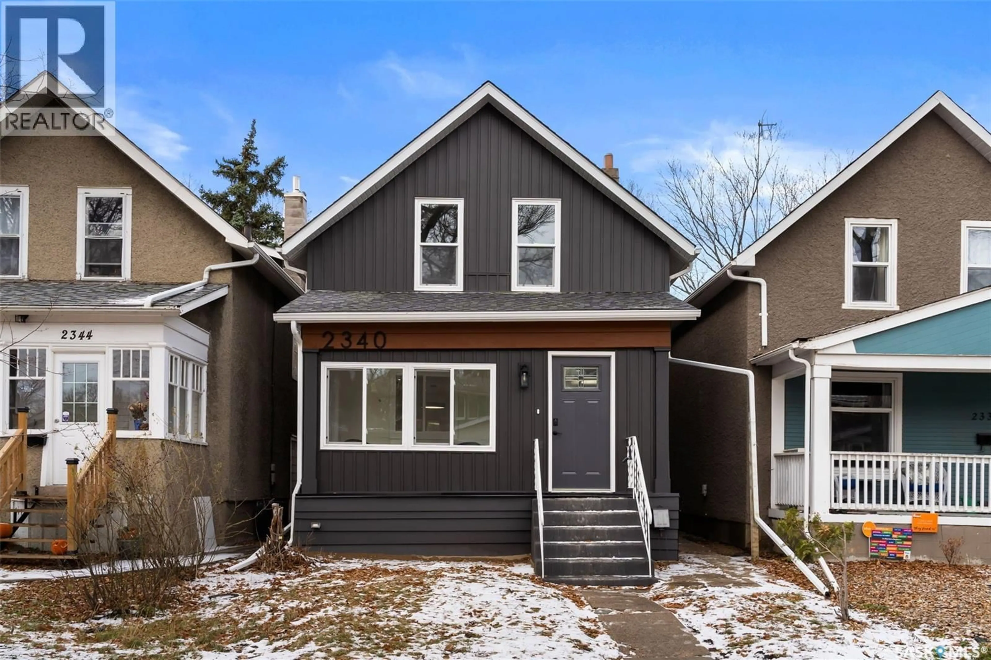 Home with vinyl exterior material, street for 2340 TORONTO STREET, Regina Saskatchewan S4P1N6