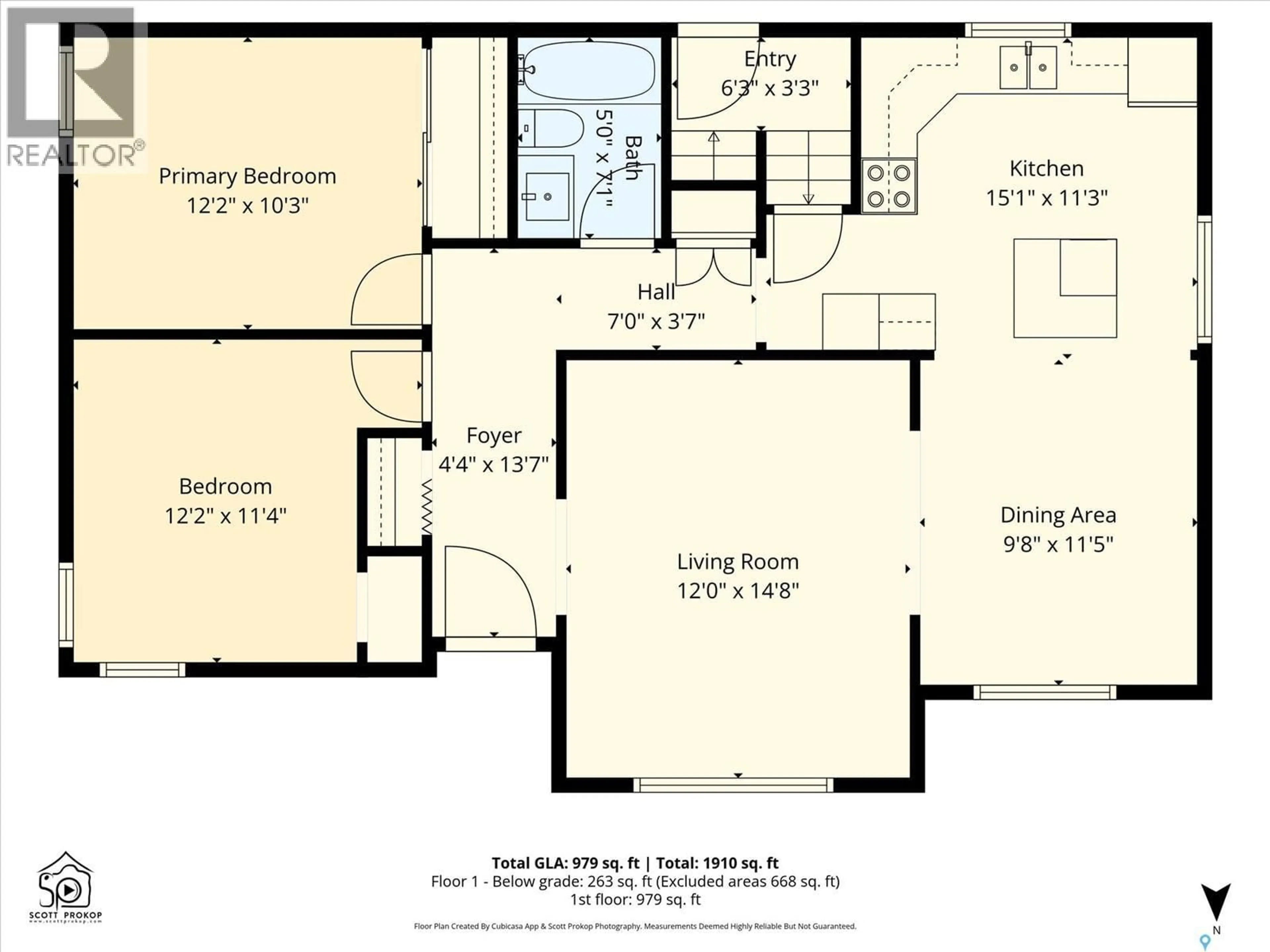 Floor plan for 738 3RD STREET E, Saskatoon Saskatchewan S7H1M3