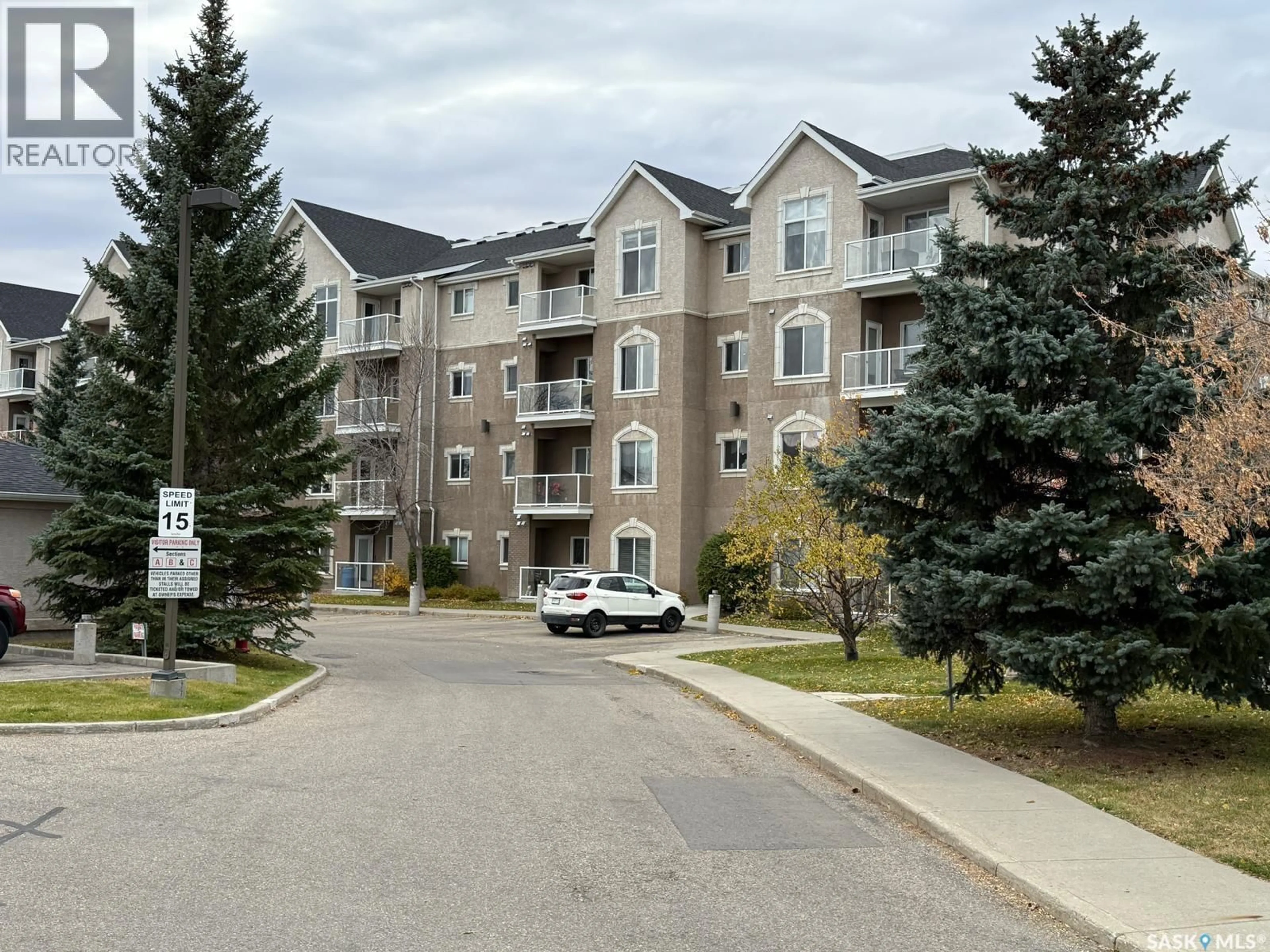 A pic from outside/outdoor area/front of a property/back of a property/a pic from drone, mountain view for 216 235 HEROLD TERRACE, Saskatoon Saskatchewan S7V1J2