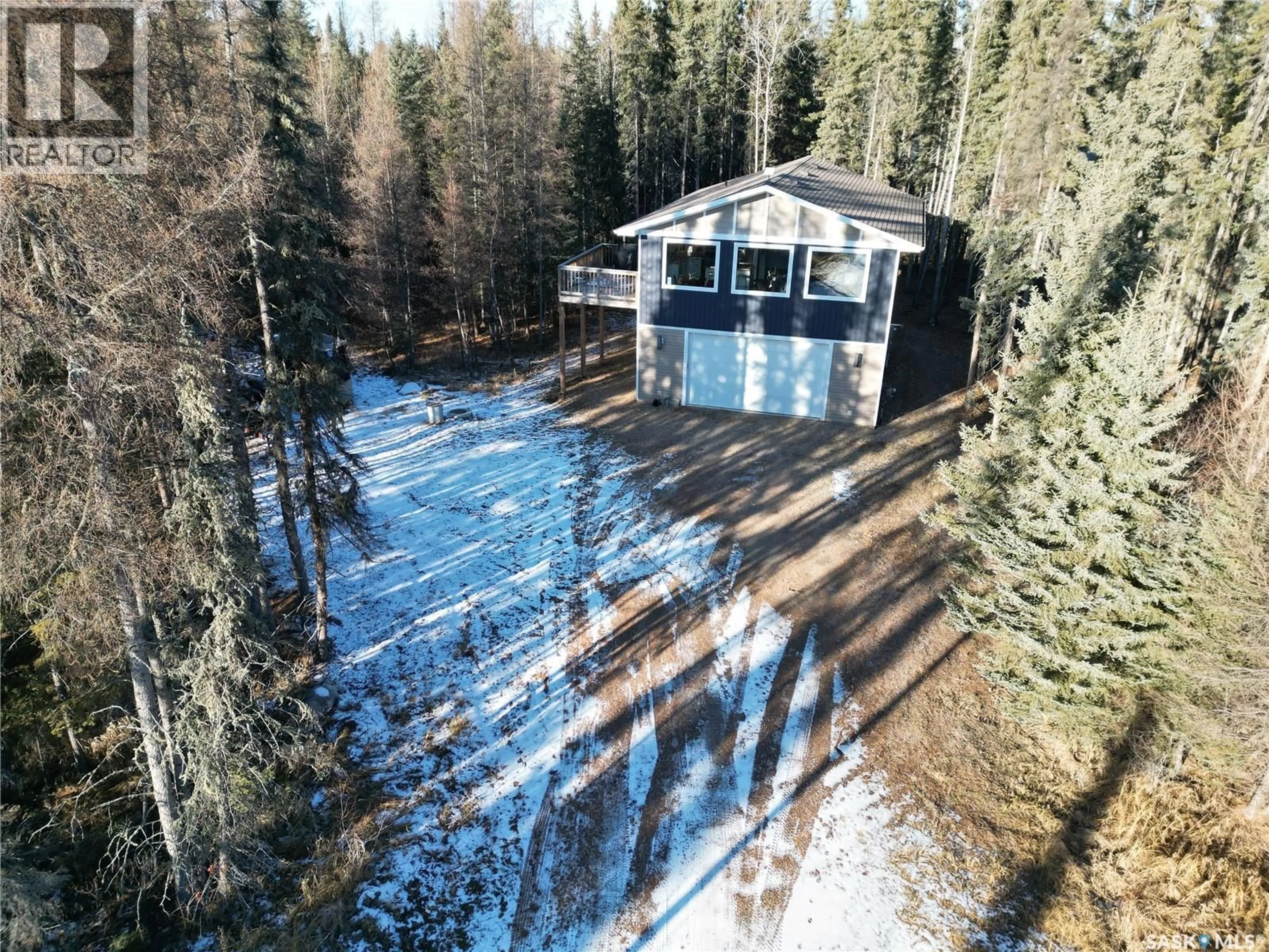 A pic from outside/outdoor area/front of a property/back of a property/a pic from drone, forest/trees view for 6 CRANBERRY CREEK CRESCENT, Paddockwood Rm No. 520 Saskatchewan S0J3E0