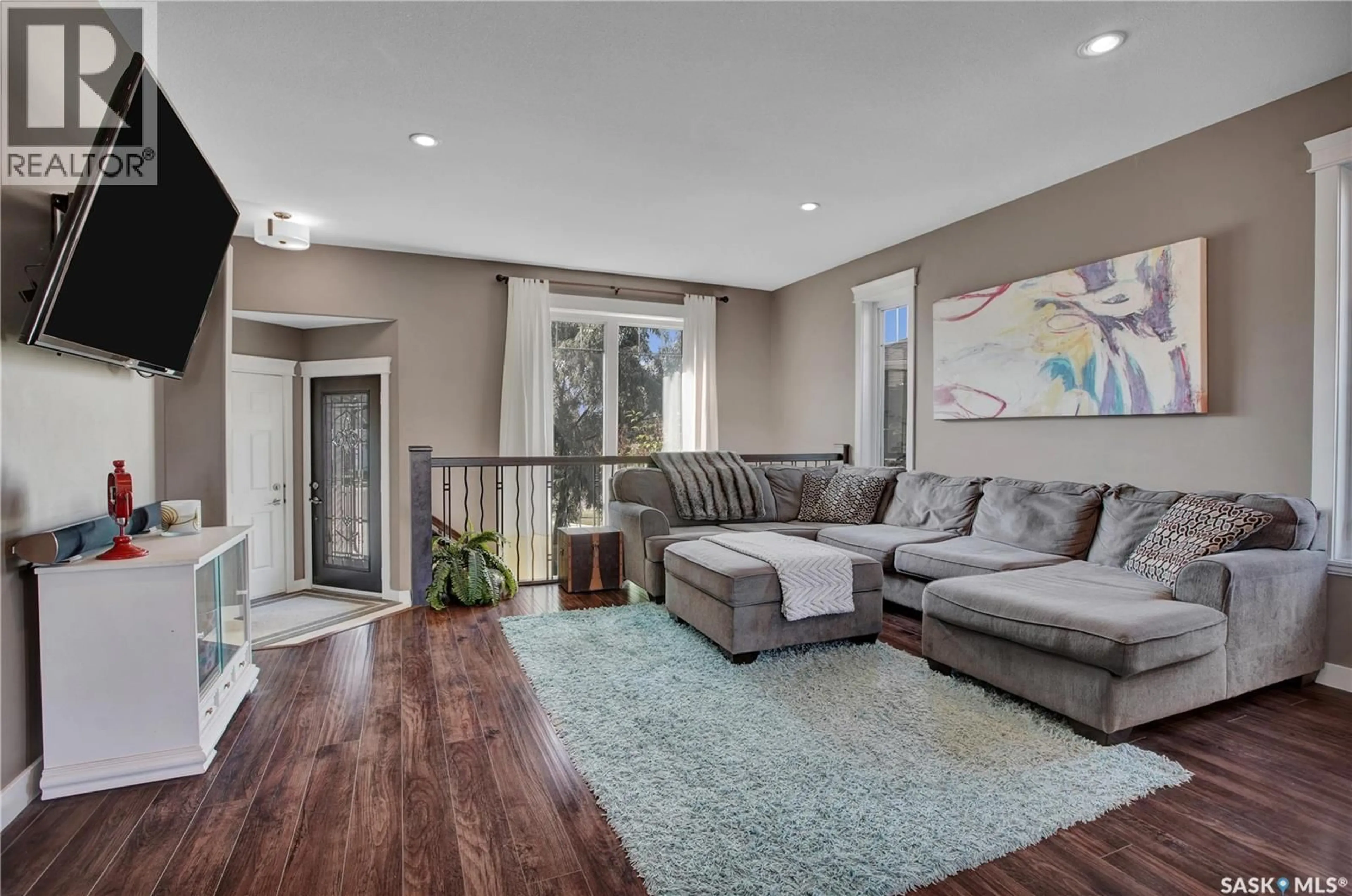 Living room with furniture, unknown for 424 LYLE CRESCENT, Warman Saskatchewan S0K4S1