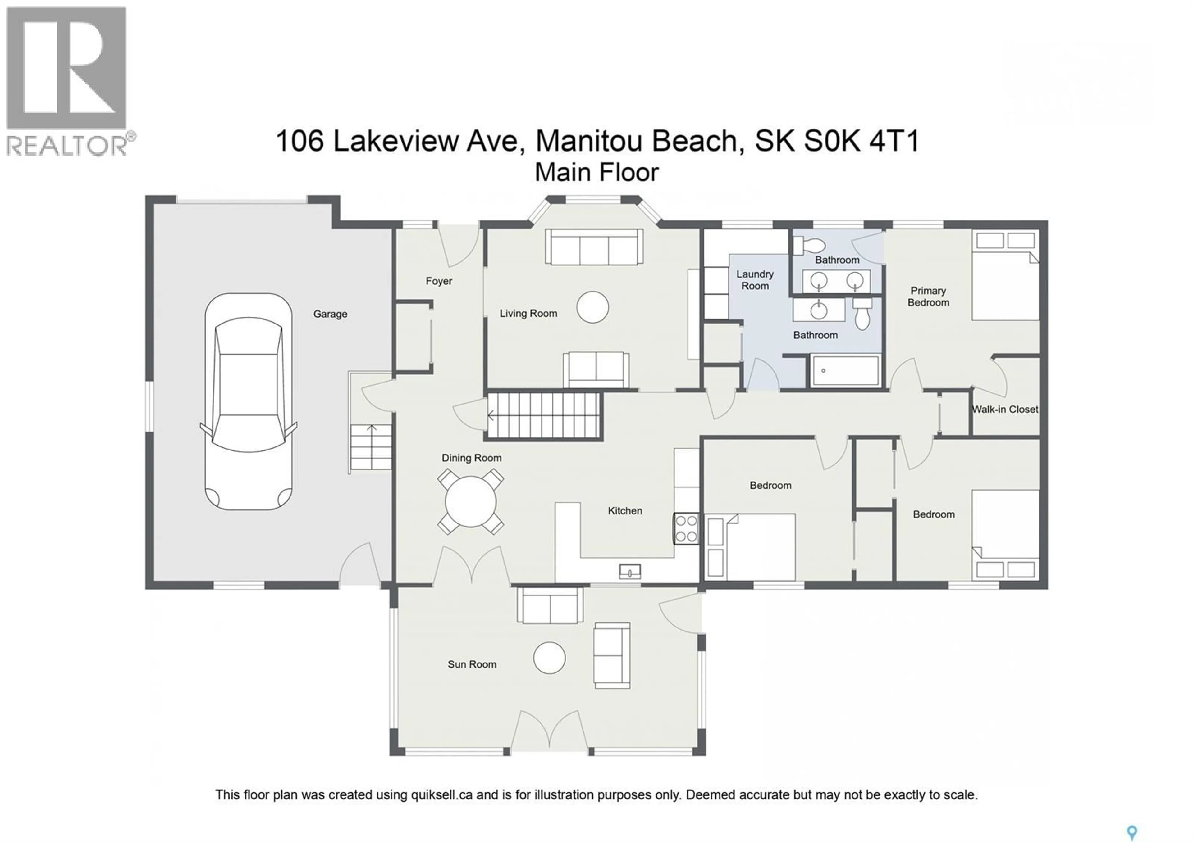 Floor plan for 104-108 LAKEVIEW AVENUE, Manitou Beach Saskatchewan S0K4T1