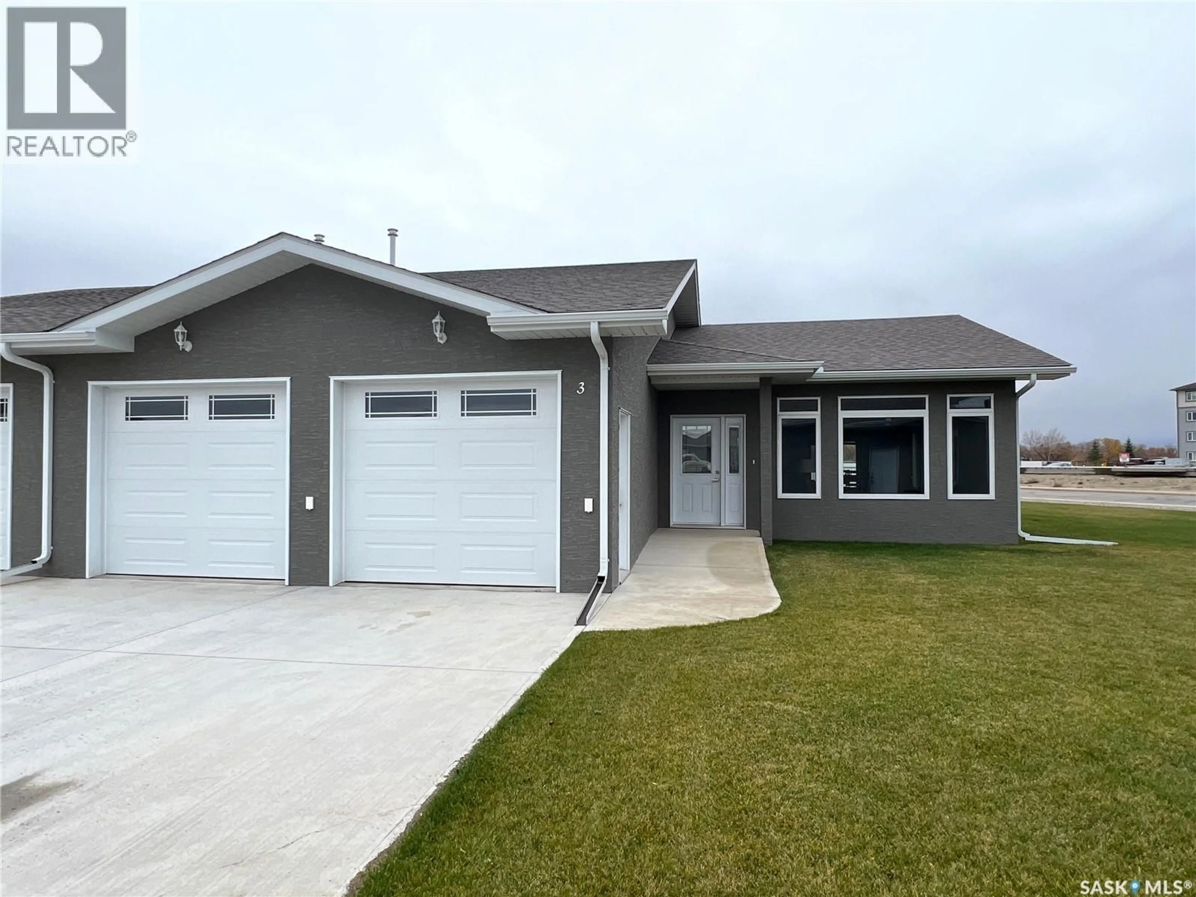 Home with vinyl exterior material, street for 3 - 2330 MORSKY DRIVE, Estevan Saskatchewan S4A3A5