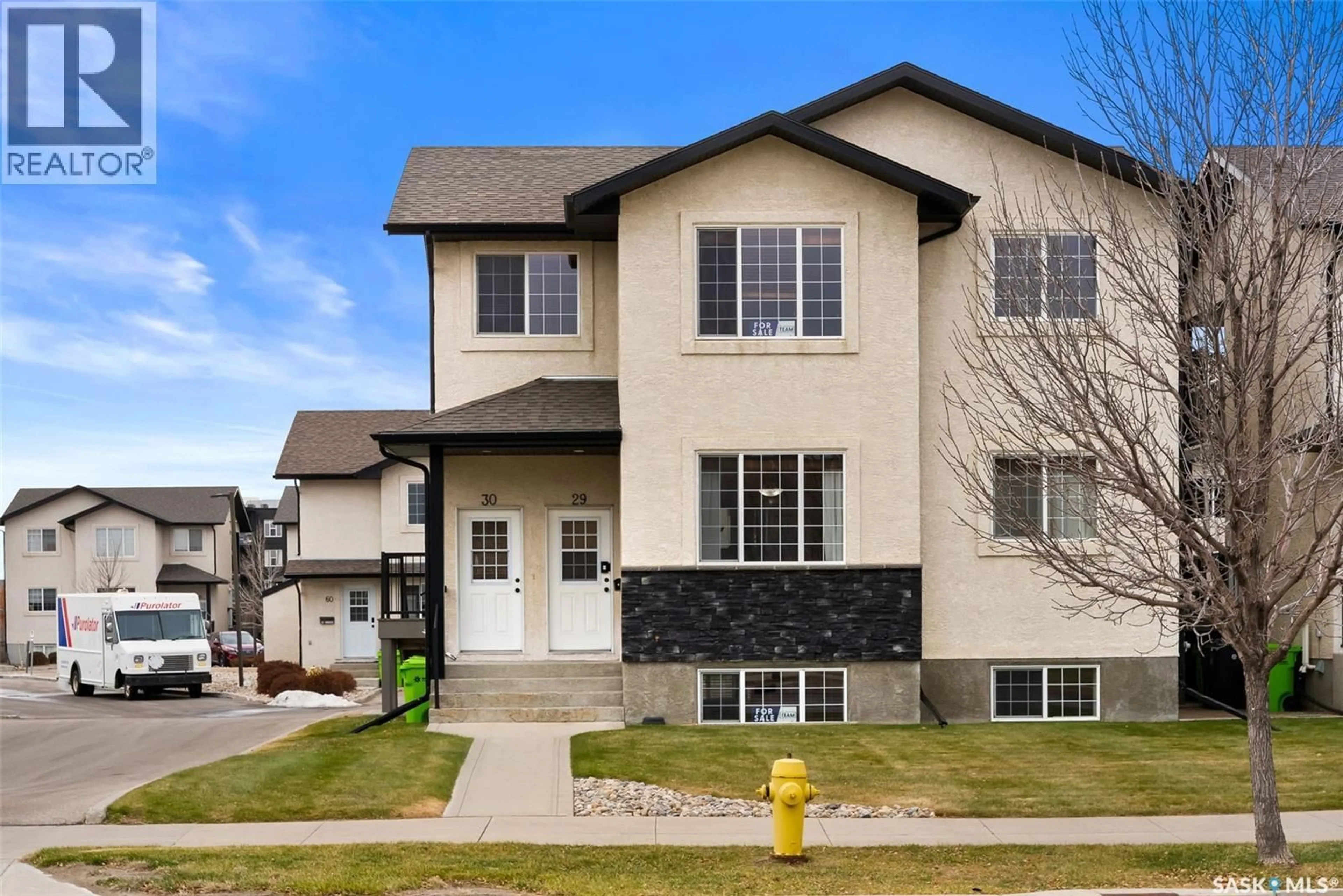 Home with vinyl exterior material, street for 4640 - 30 HARBOUR LANDING DRIVE, Regina Saskatchewan S4W0B8