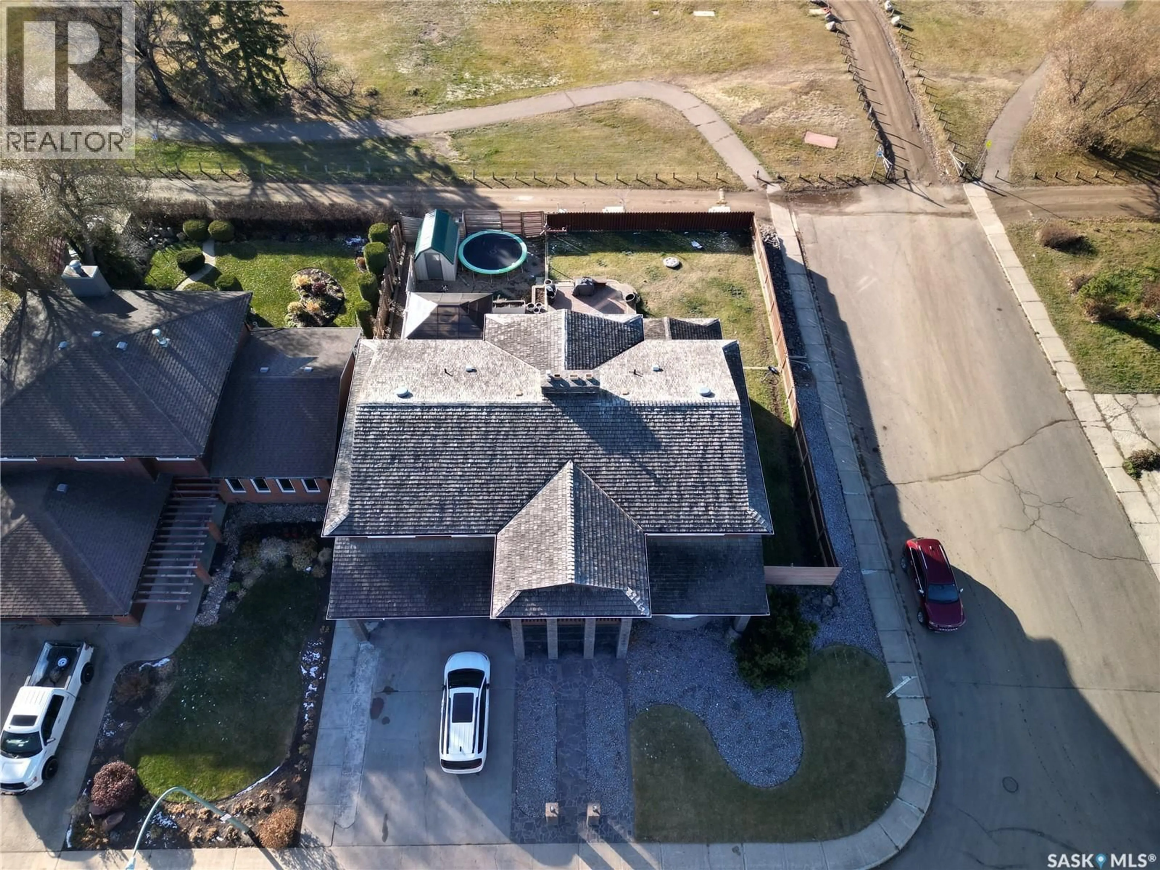 A pic from outside/outdoor area/front of a property/back of a property/a pic from drone, street for 2198 DOUGLAS AVENUE, North Battleford Saskatchewan S9A3M3