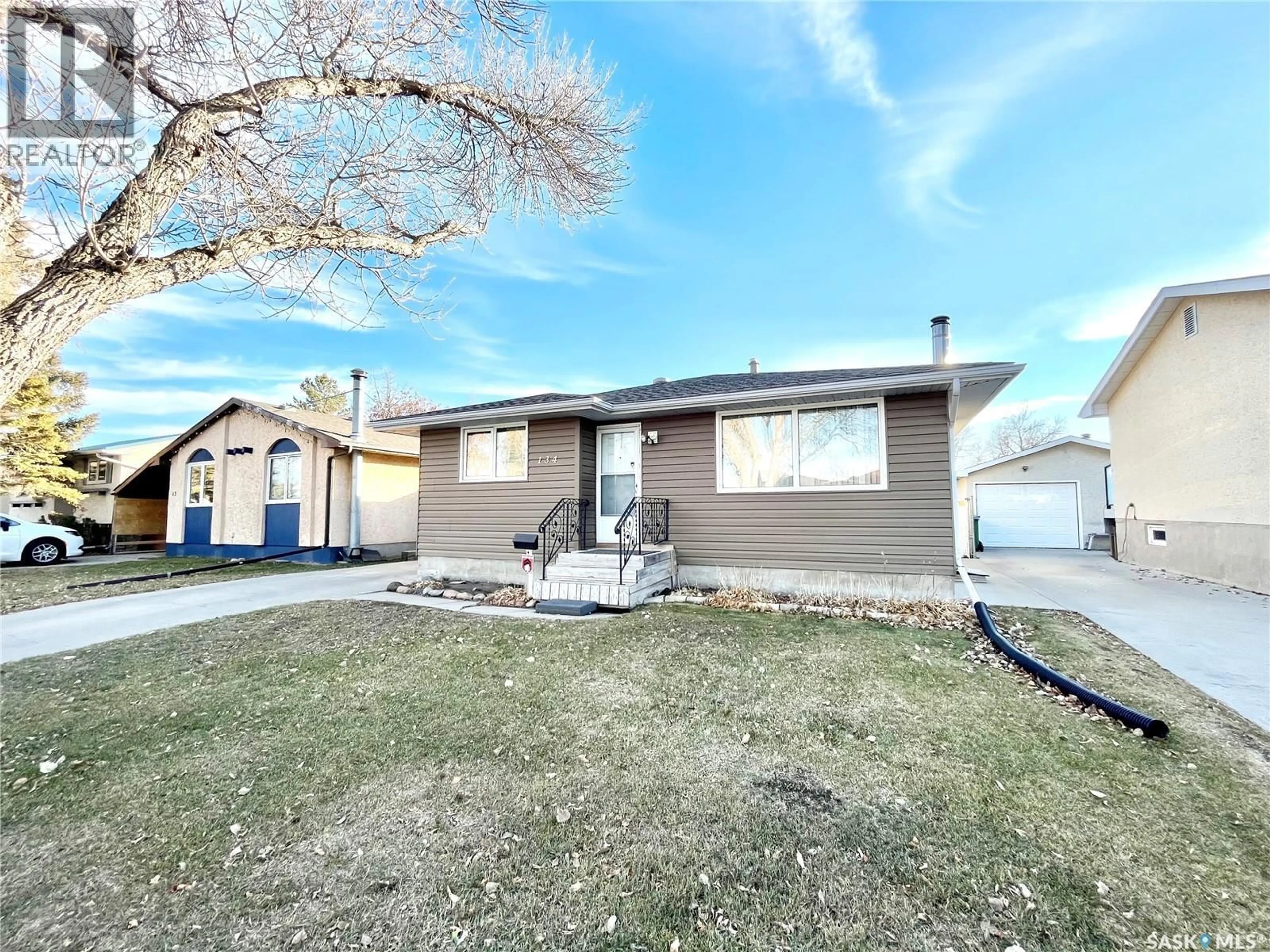 Home with vinyl exterior material, street for 134 TURNER CRESCENT, Regina Saskatchewan S4N4P6