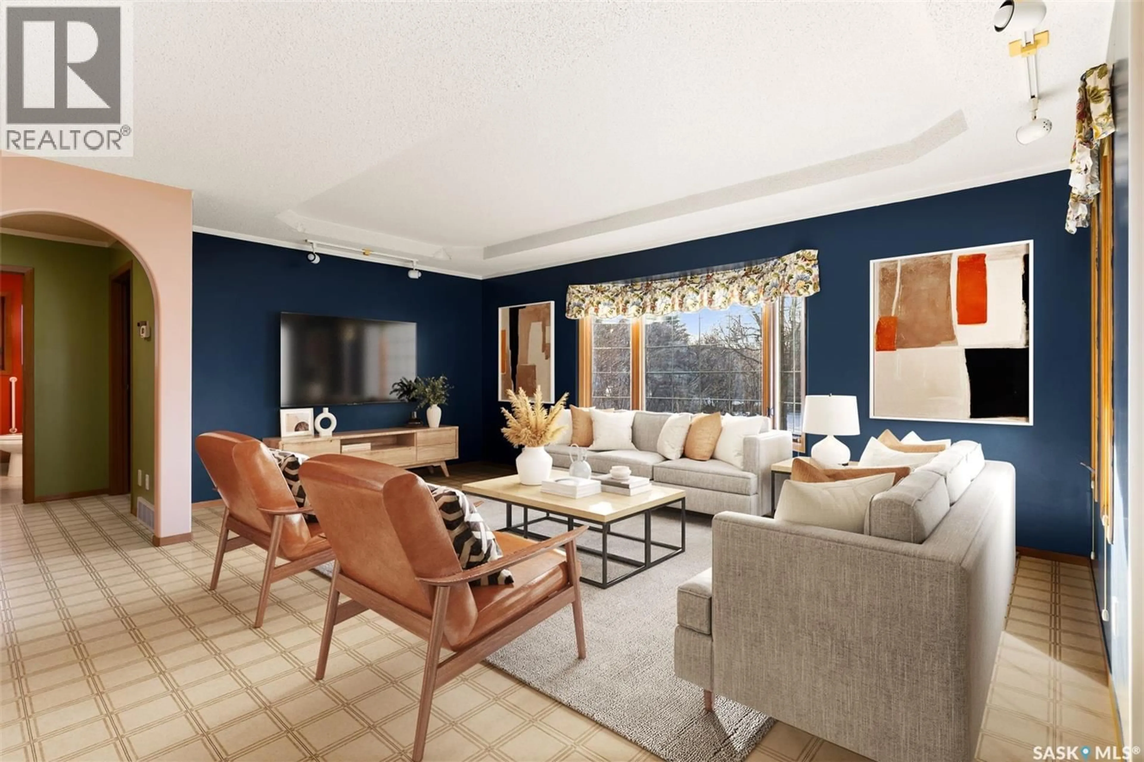 Living room with furniture, unknown for 420 3RD AVENUE, Kelliher Saskatchewan S0A1V0