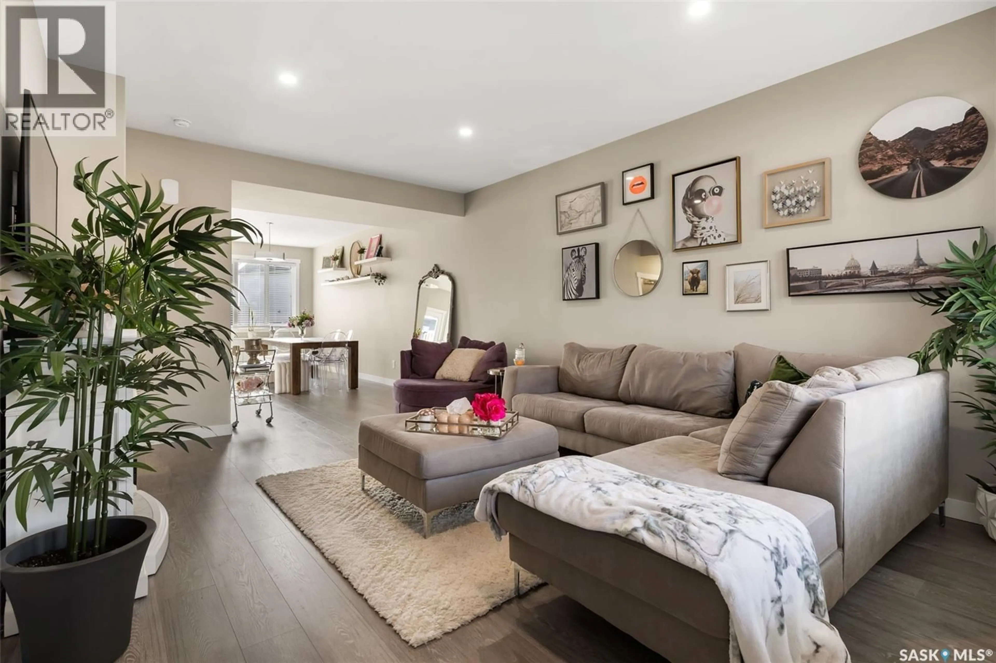 Living room with furniture, wood/laminate floor for 4233 KELLER AVENUE, Regina Saskatchewan S4V3P8