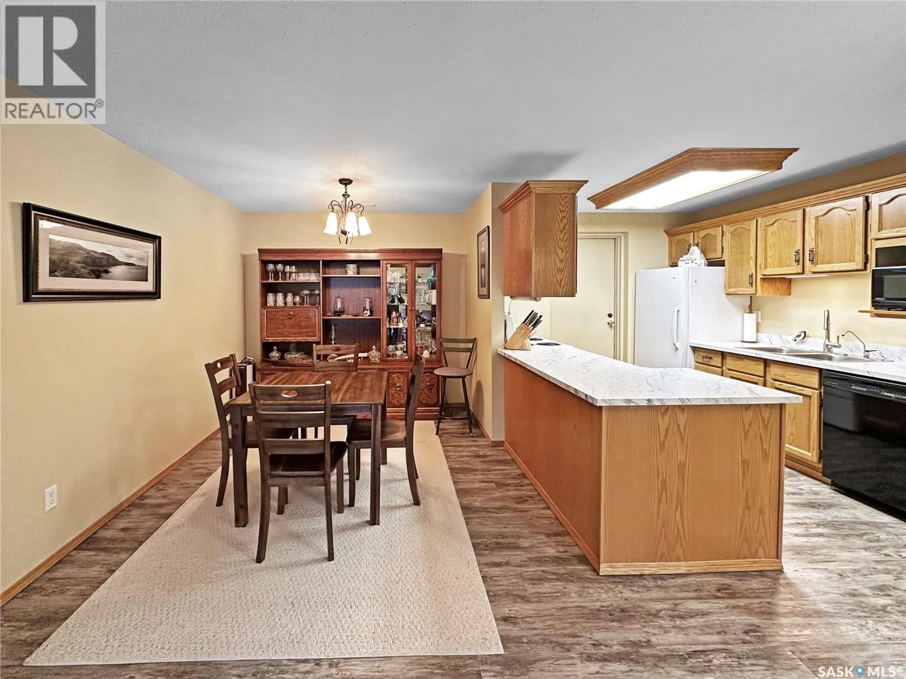 Open concept kitchen, ceramic/tile floor for A1 - 532 RIVER STREET, Prince Albert Saskatchewan S6V0A6