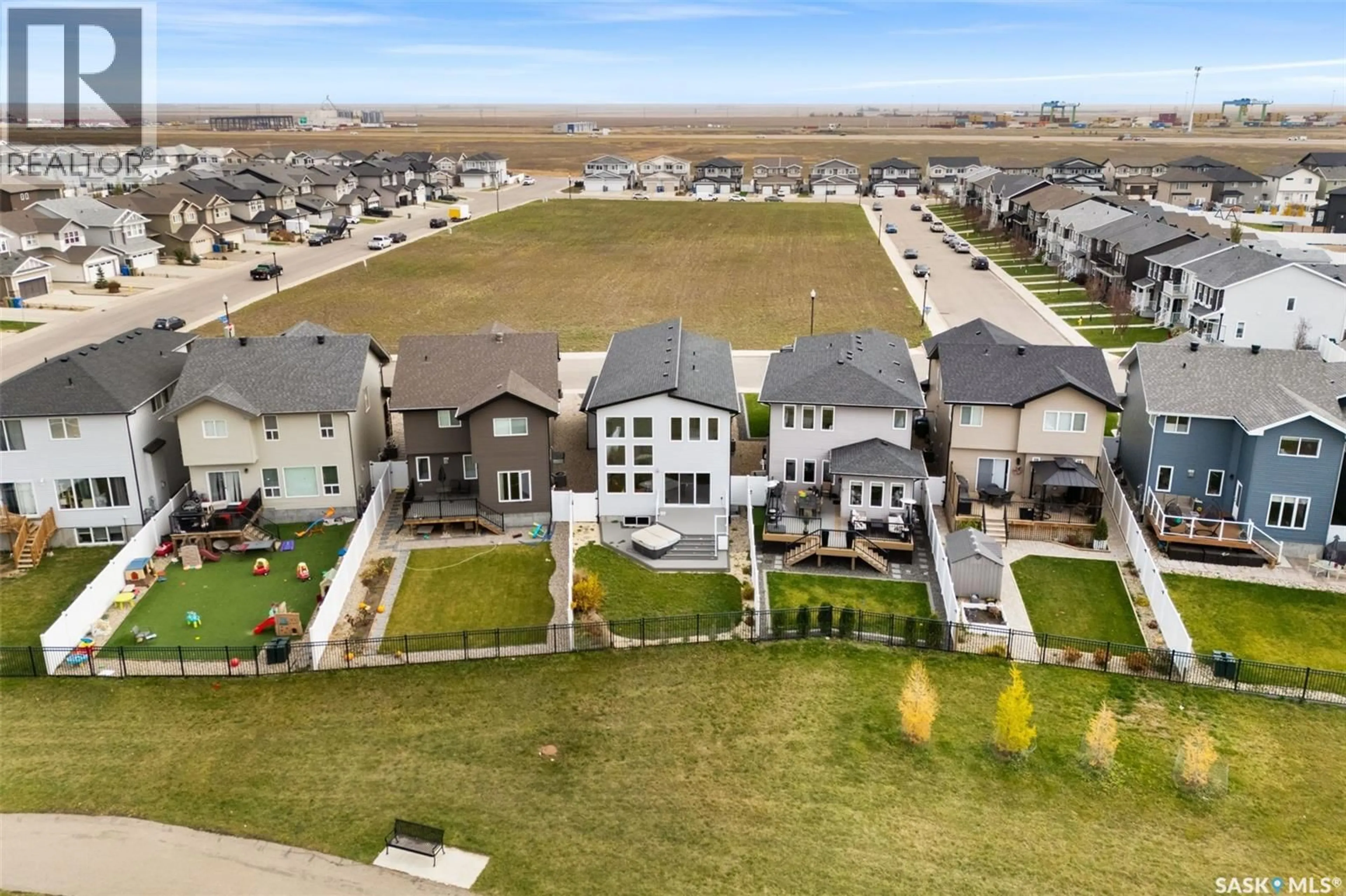 A pic from outside/outdoor area/front of a property/back of a property/a pic from drone, mountain view for 3640 GEE CRESCENT, Regina Saskatchewan S4V3P2