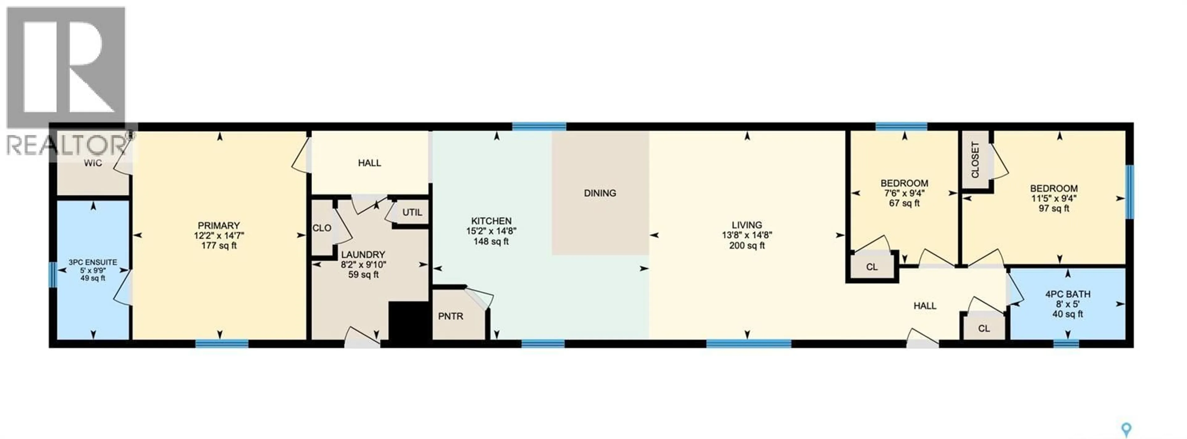 Floor plan for 210 GLOUCESTER STREET, Neville Saskatchewan S0N1T0